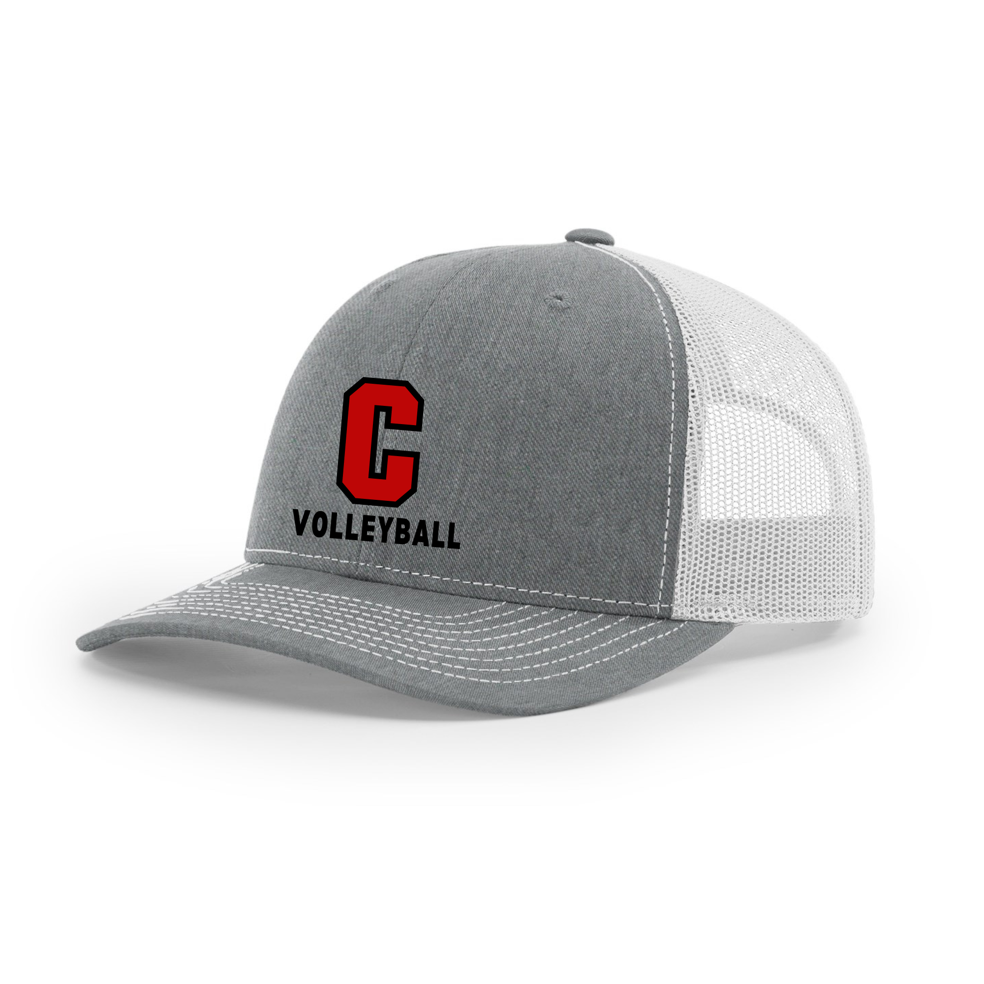 Central Volleyball Block C Richardson 112 Cap- Heather Grey/White