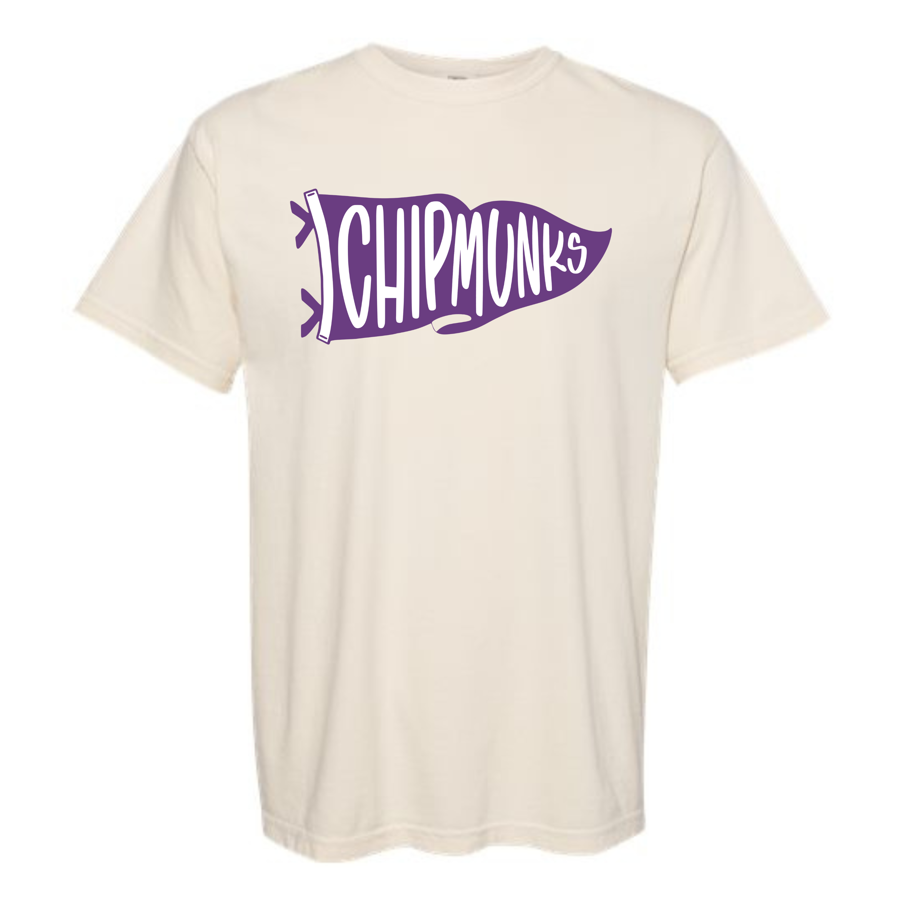 Underwood Chipmunks Pennant Comfort Colors Tee- 1717