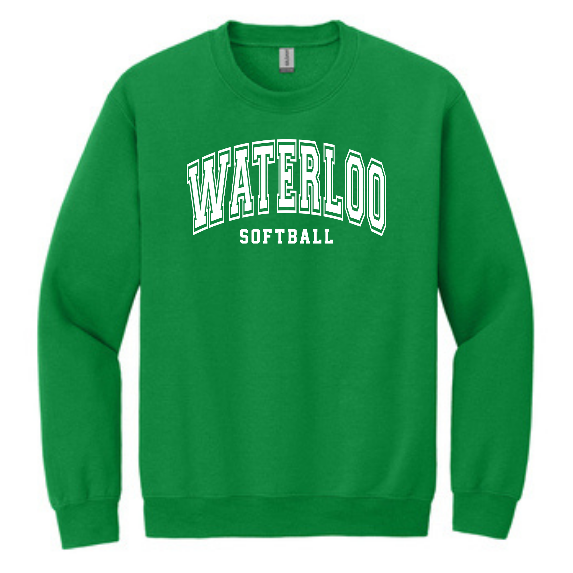 Waterloo Arched Collegiate Softball Crewneck- 18000