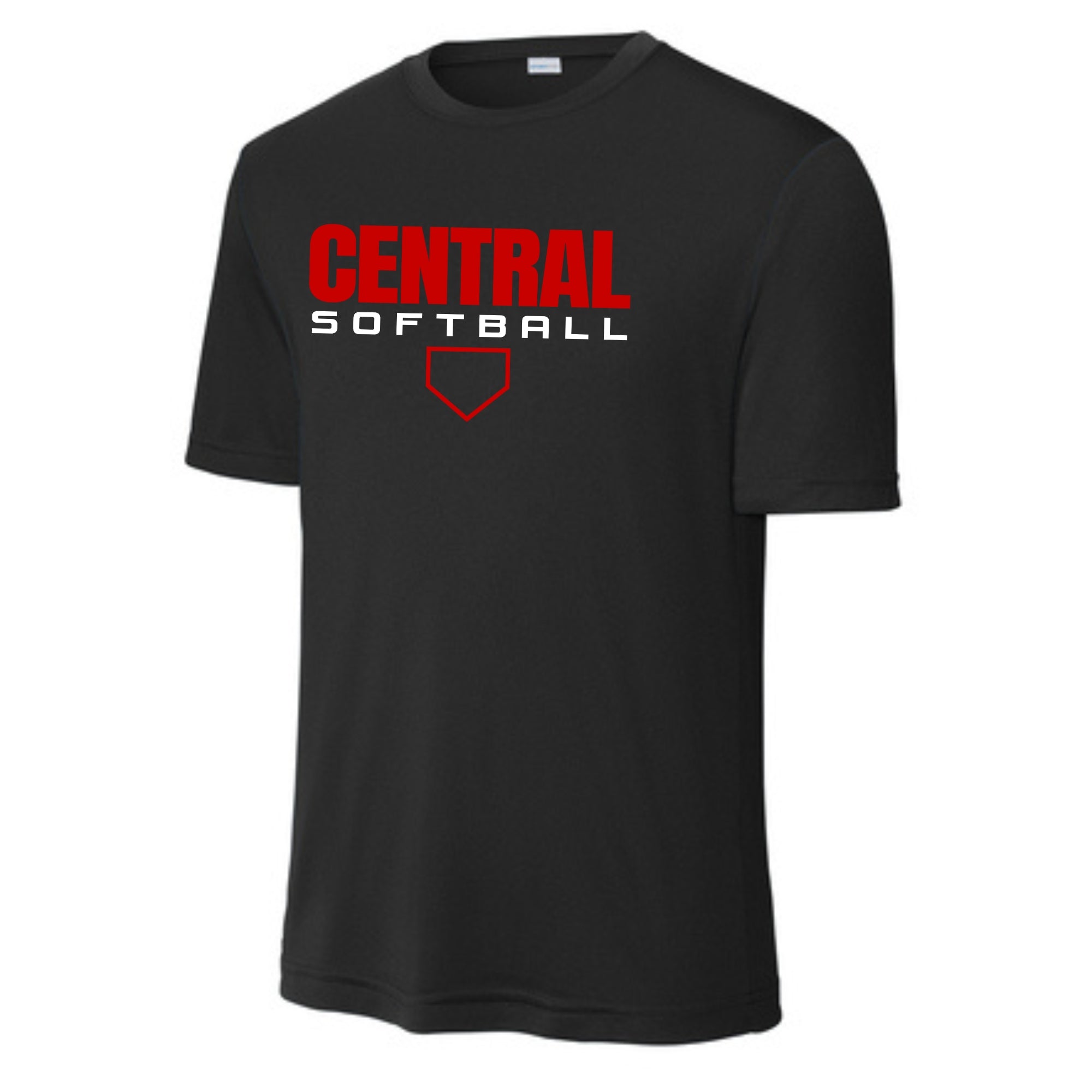 Central Softball Home Plate Dri-Fit Tee- ST350