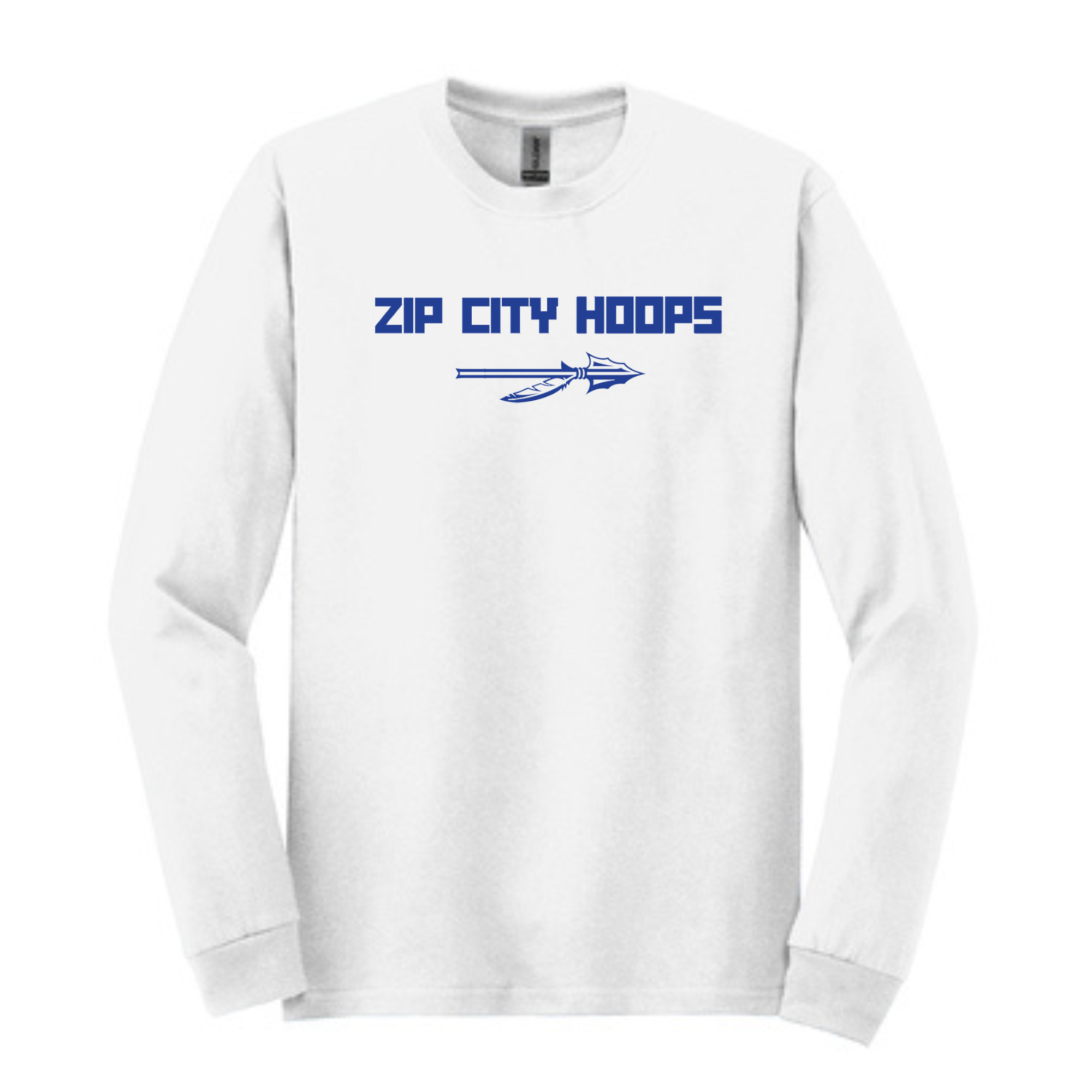 Wilson Zip City Hoops Long Sleeve Tee- White 5400