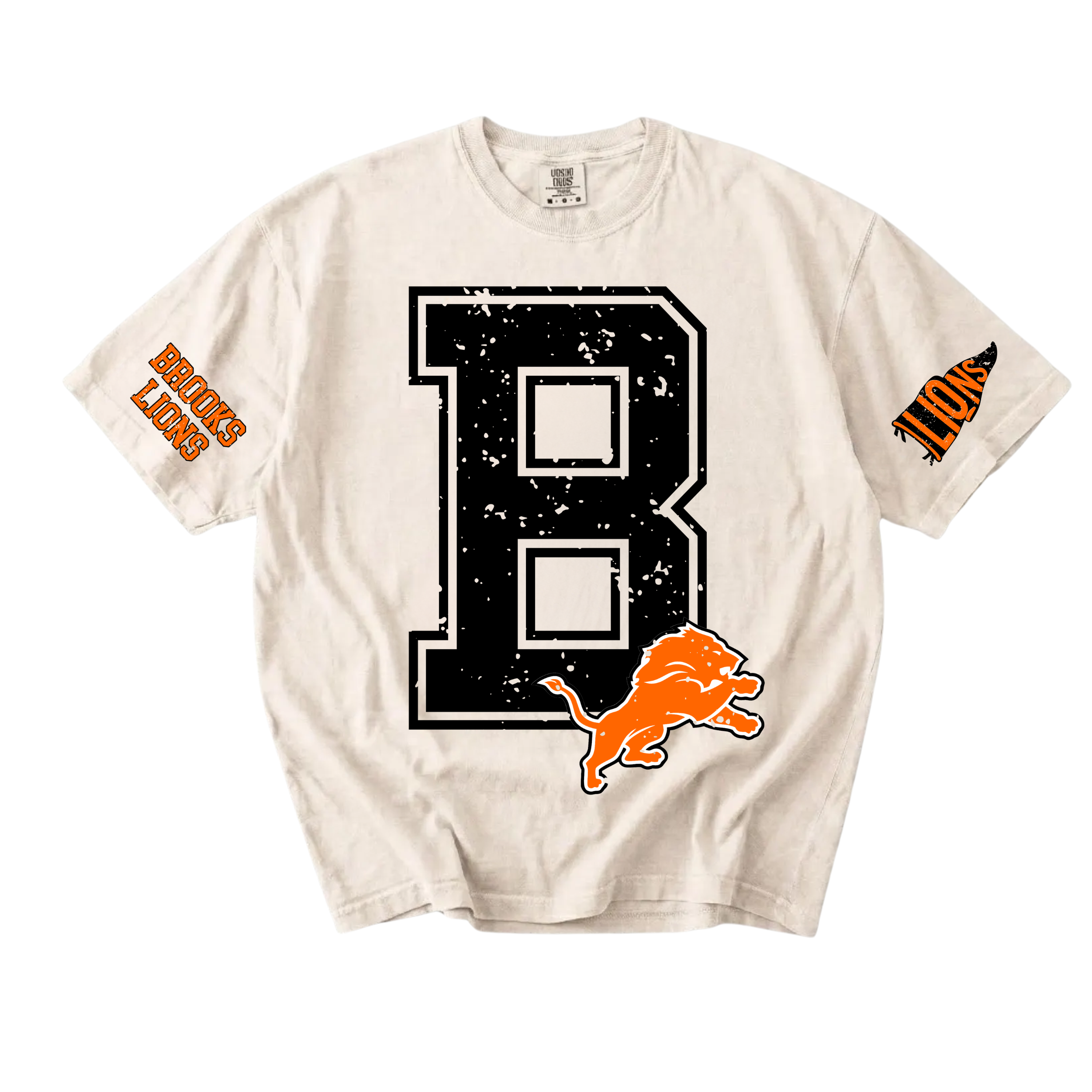 Brooks School Spirit Tee on Ivory Comfort Colors #1717
