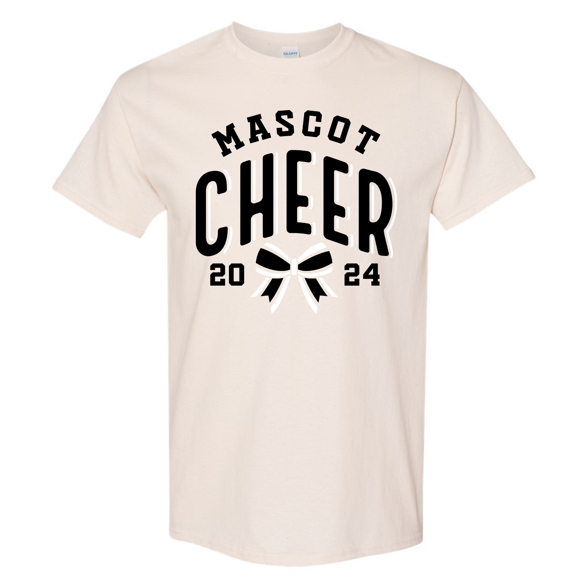 Wildcat Cheer with bow tee- 5000