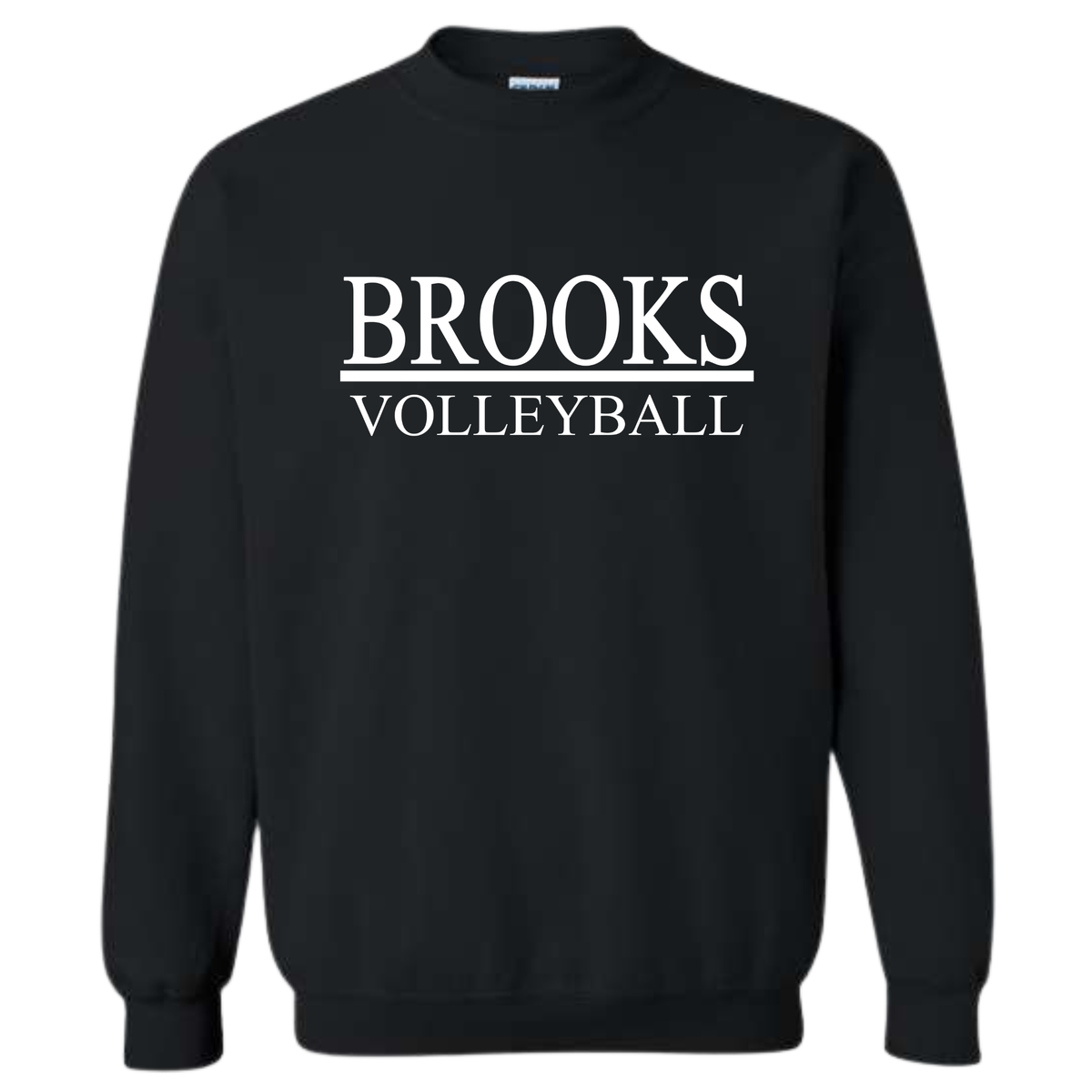 Brooks Volleyball Black Gildan Sweatshirt #18000