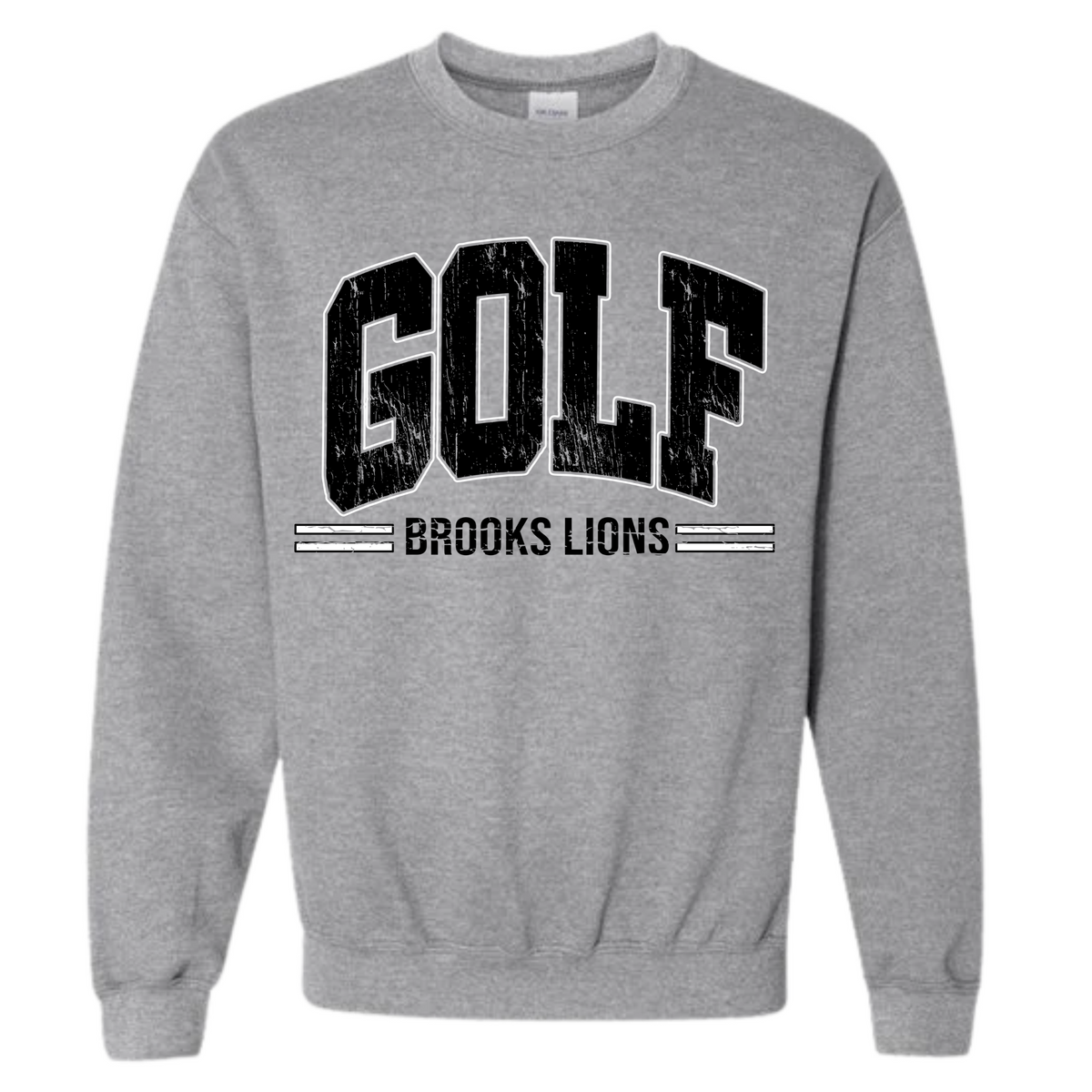 Brooks Golf Sport Grey Crewneck Sweatshirt #18000