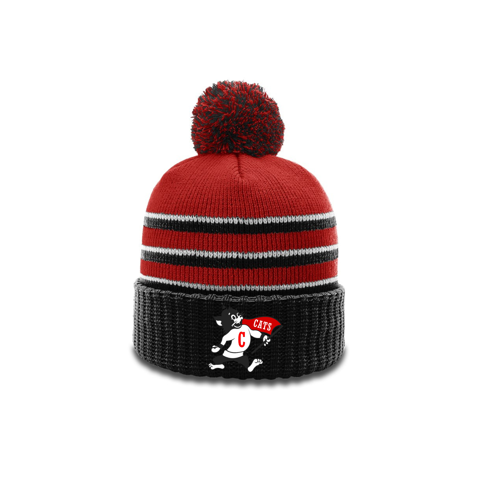 Central Elementary Wildcat Beanie with Pom Pom- 134