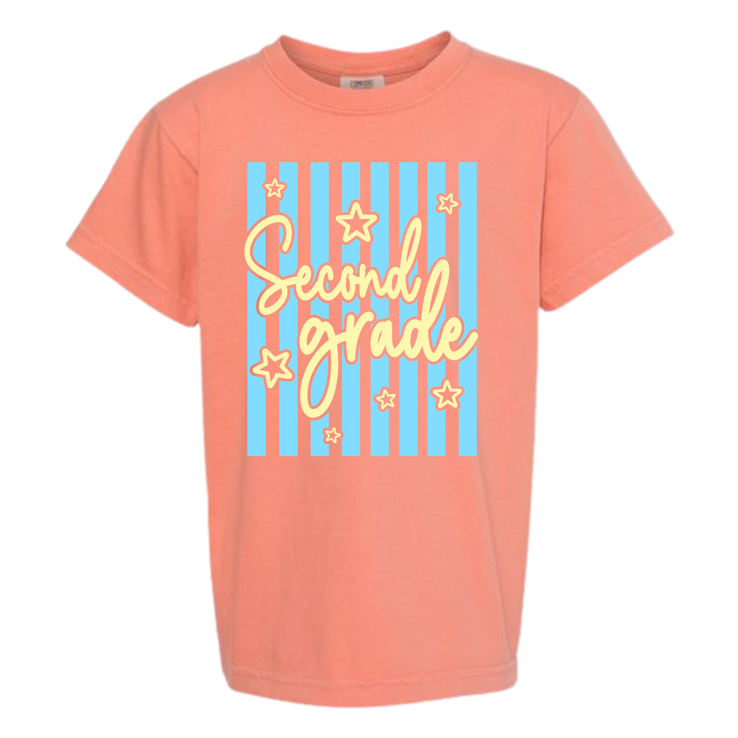 Striped Grade Level Comfort Colors Tees