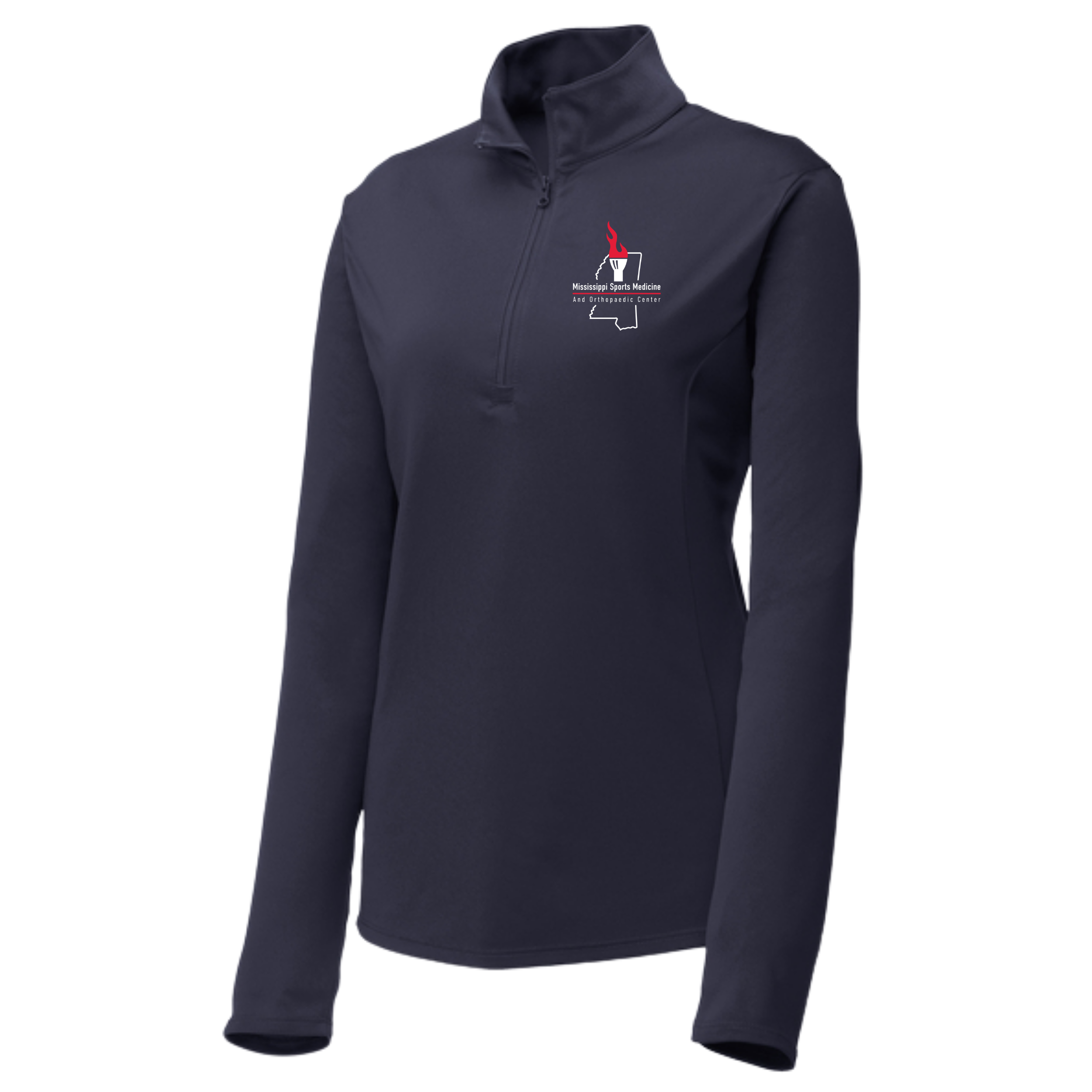 Orthopedic Center Ladies Embroidered quarter zip pullover- LST357
