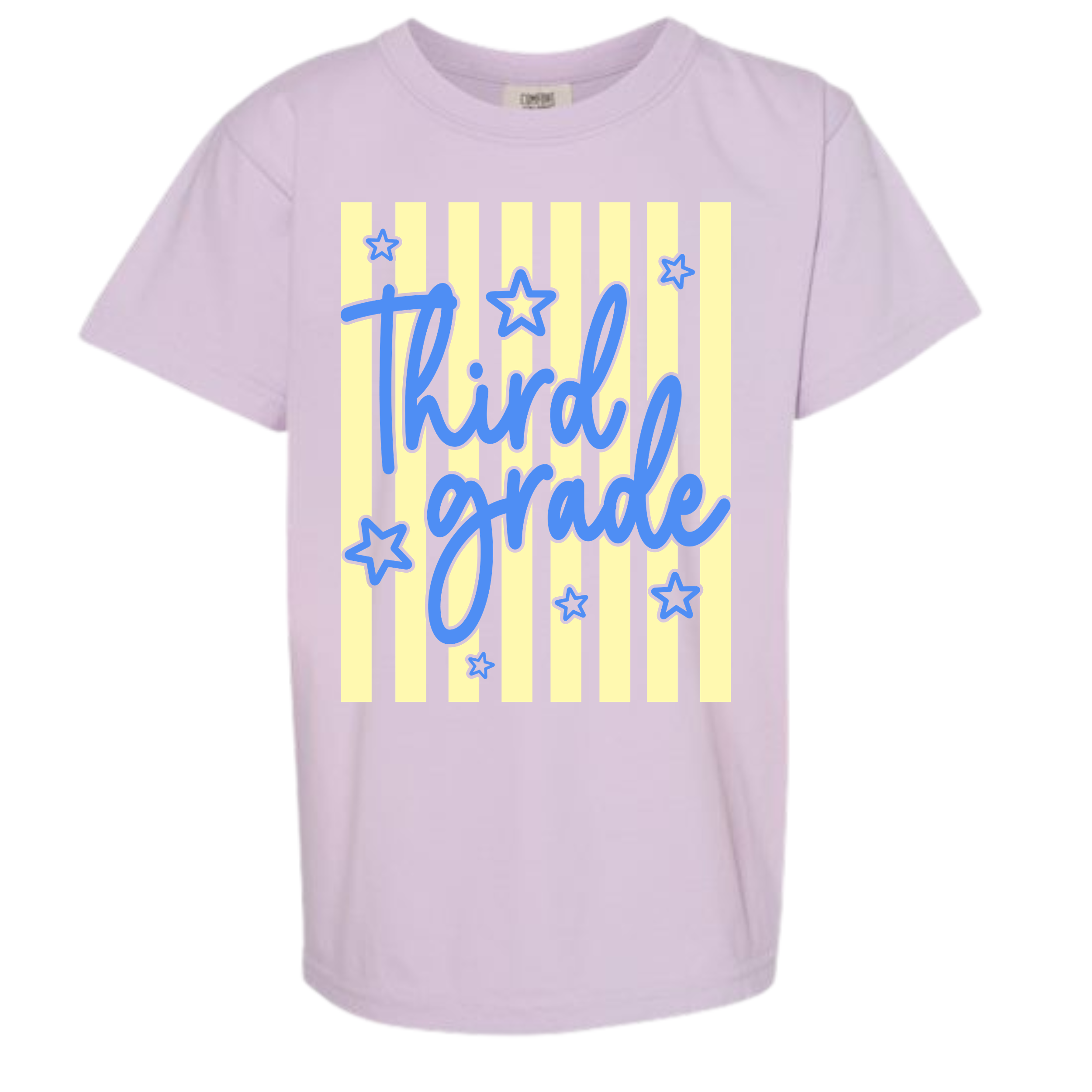 Striped Grade Level Comfort Colors Tees