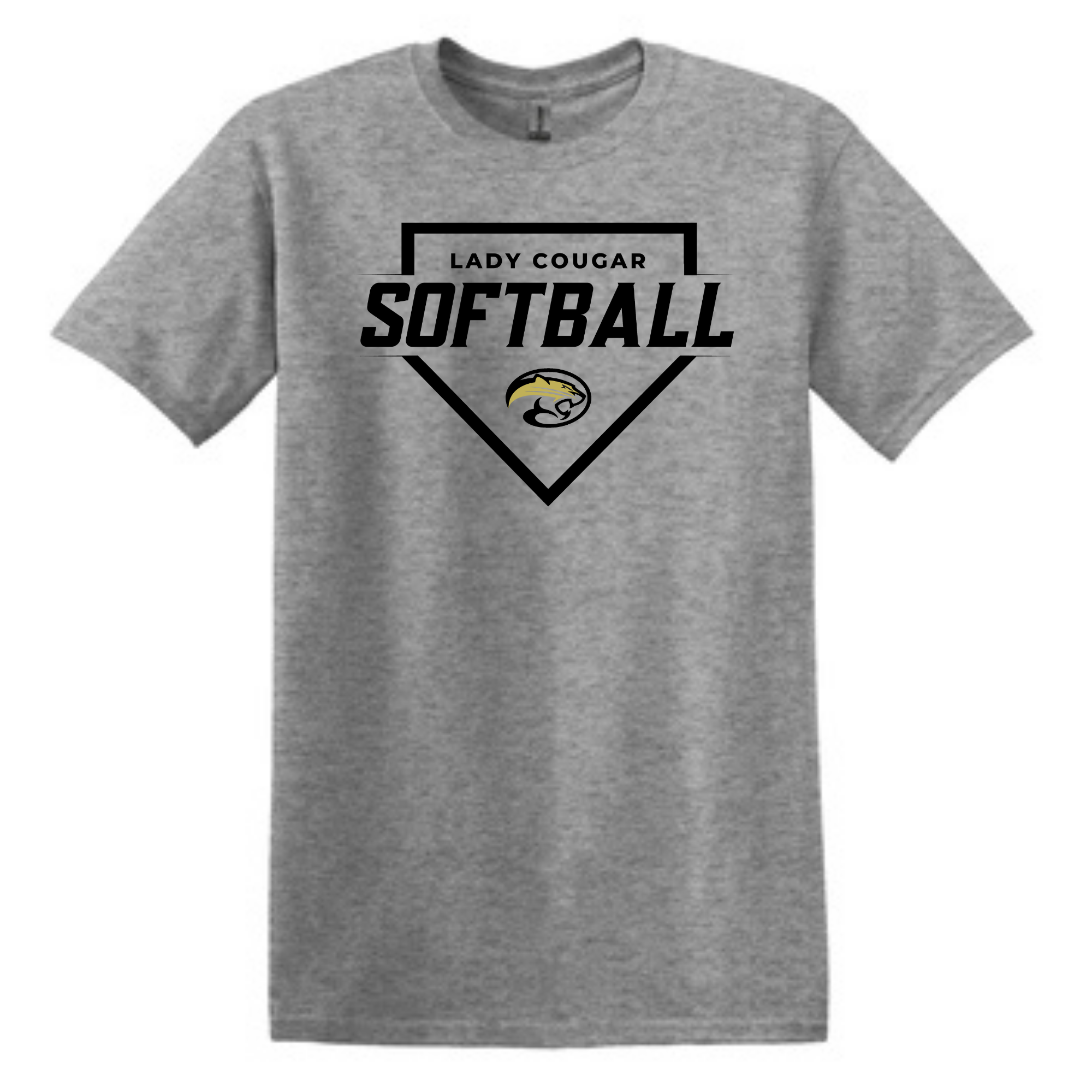 Waterloo Lady Cougar Softball Tee- 64000