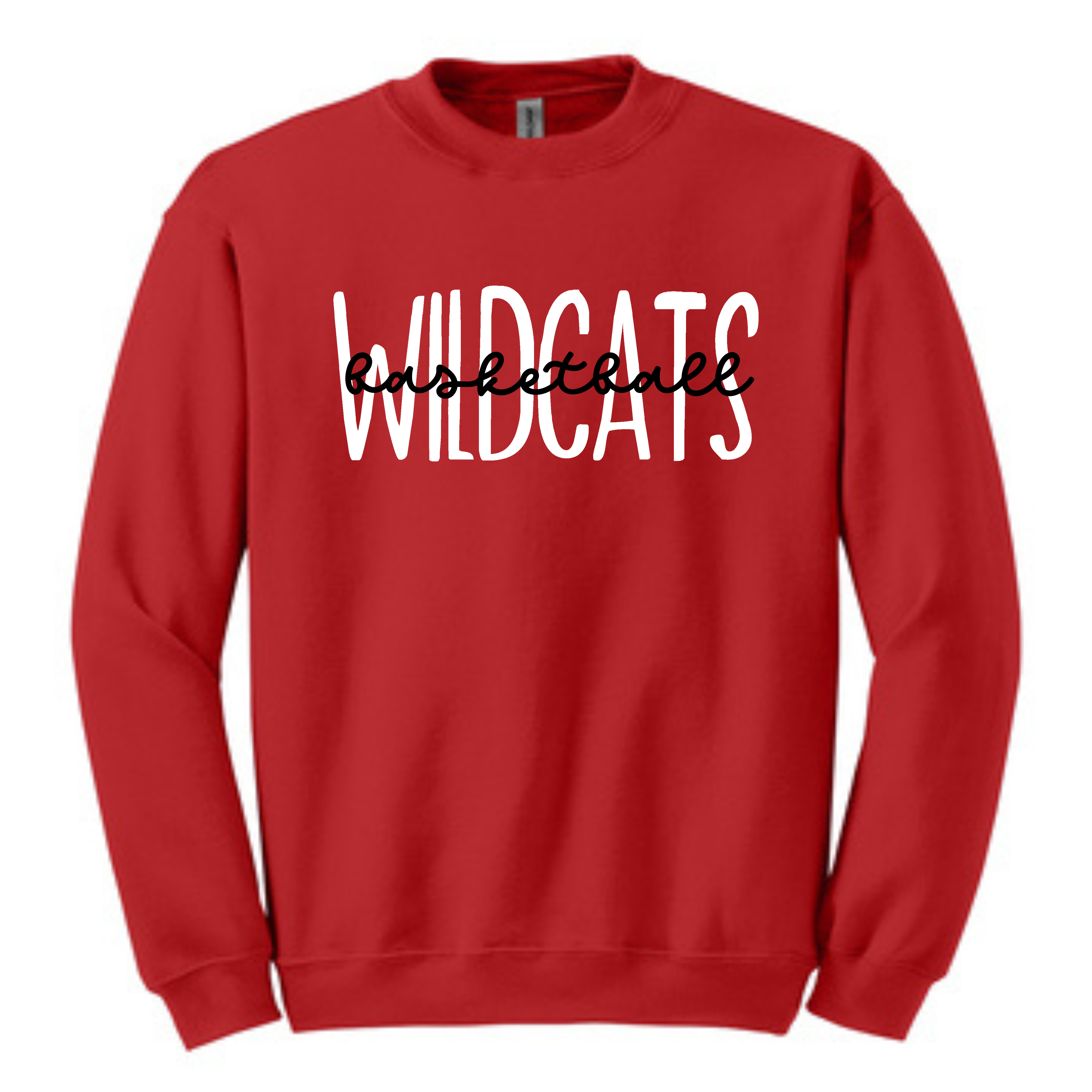 Central Wildcats Basketball Sweatshirt- 18000 Red