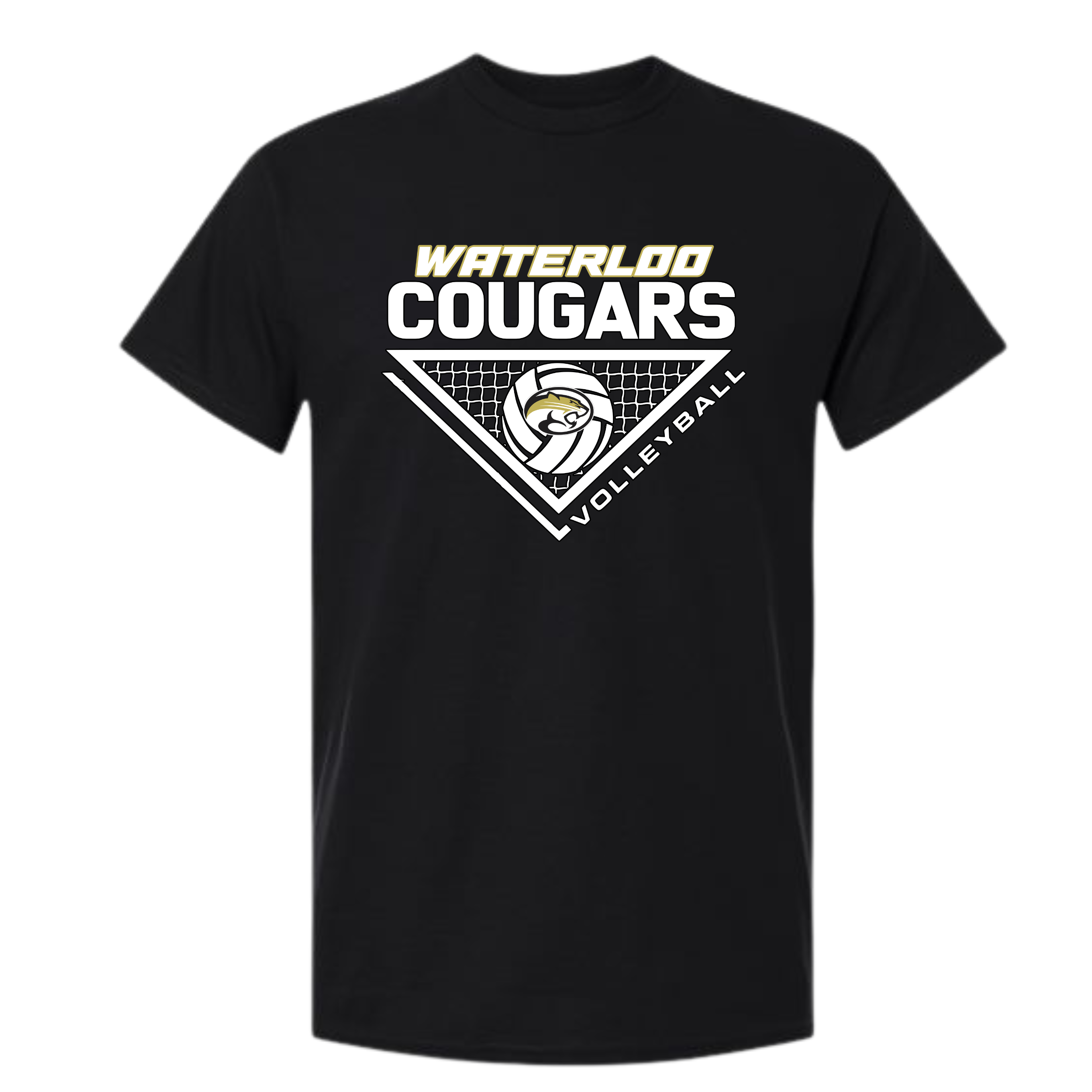 Waterloo Cougars Volleyball Cotton Tee- 5000