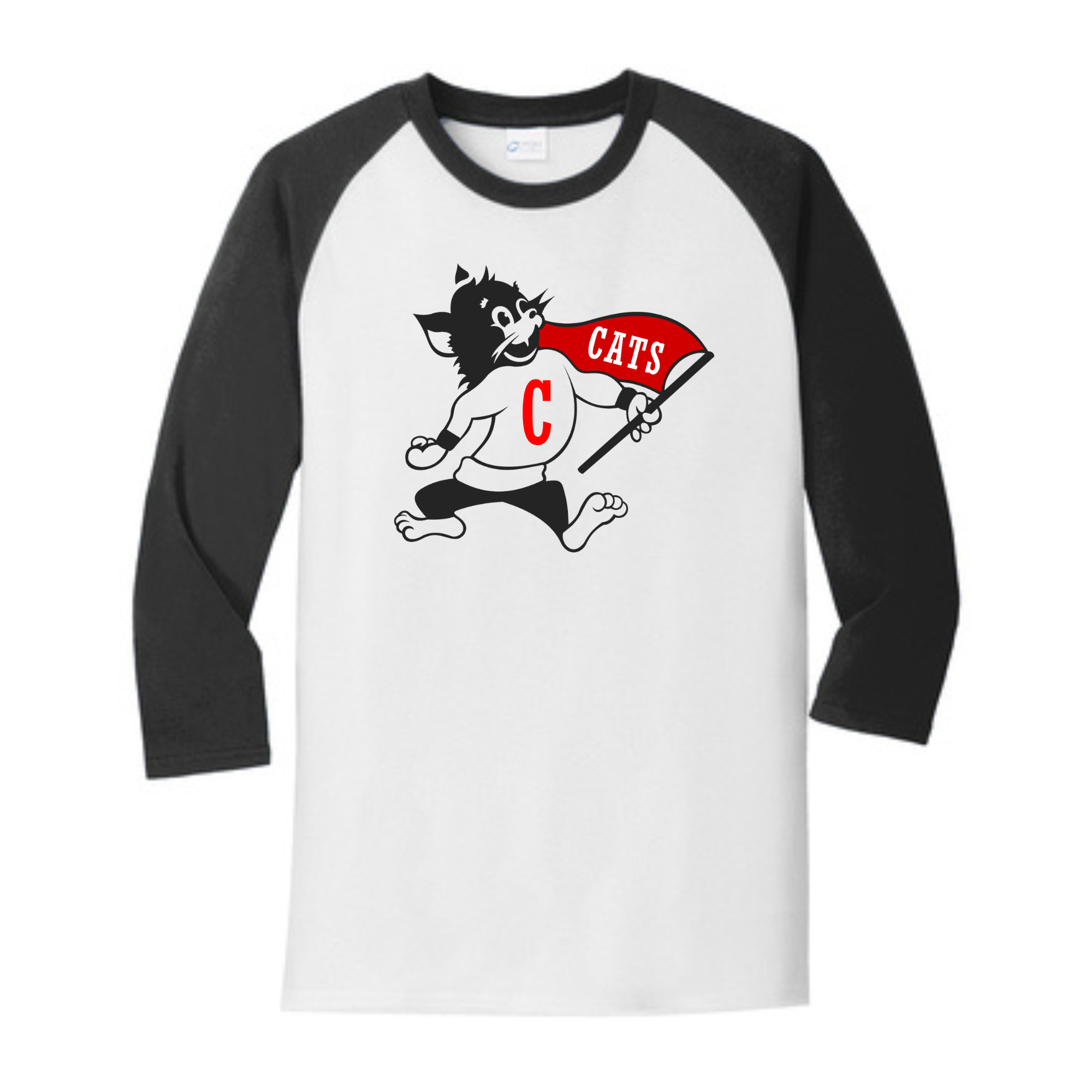 Central Elementary 3/4-Sleeve Raglan Tee- PC55RS