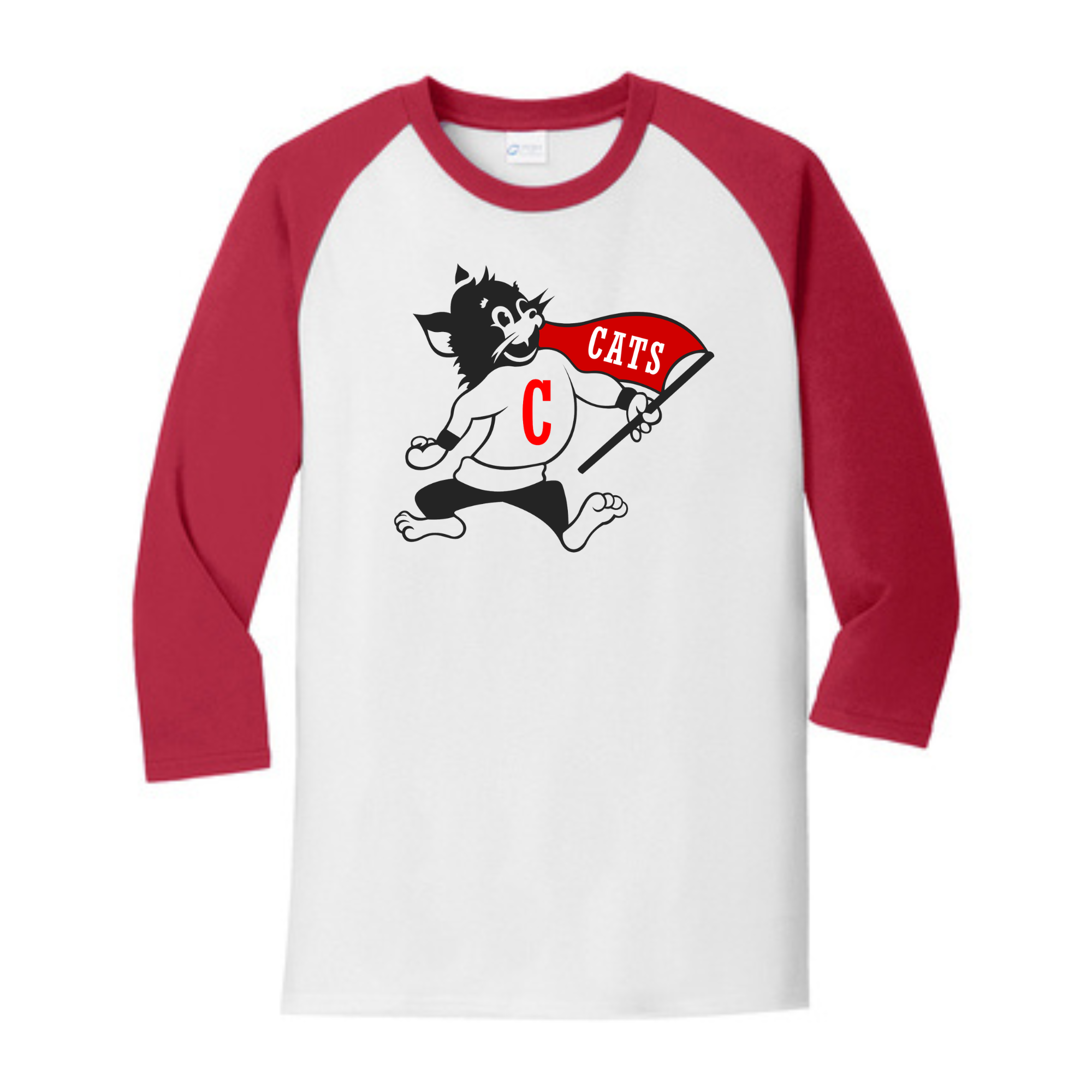 Central Elementary 3/4-Sleeve Raglan Tee- PC55RS