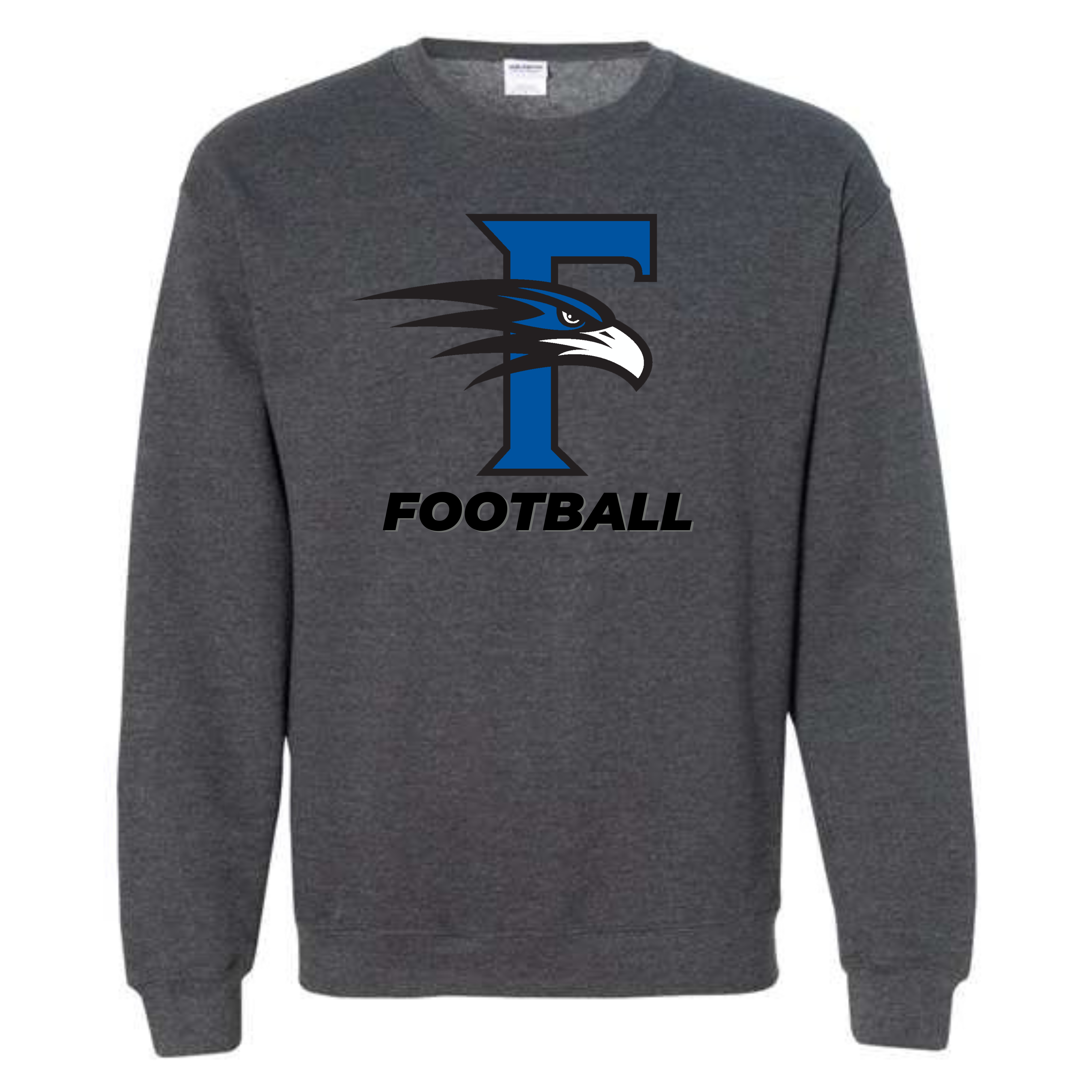 Florence Recreation Football Crewneck Dark Heather Sweatshirt- 18000