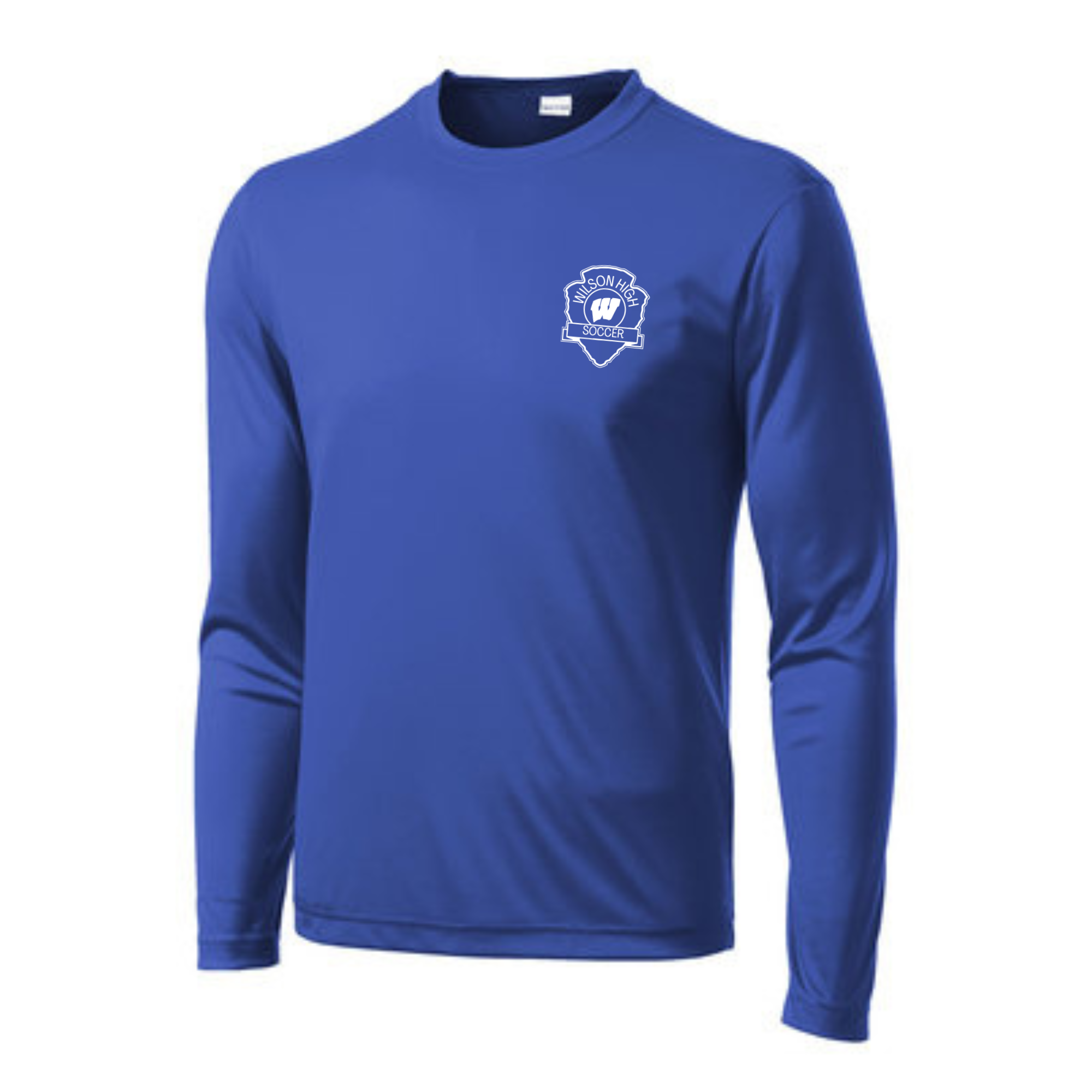 WILSON SOCCER LONG SLEEVE DRI-FIT- ST350LS rOYAL