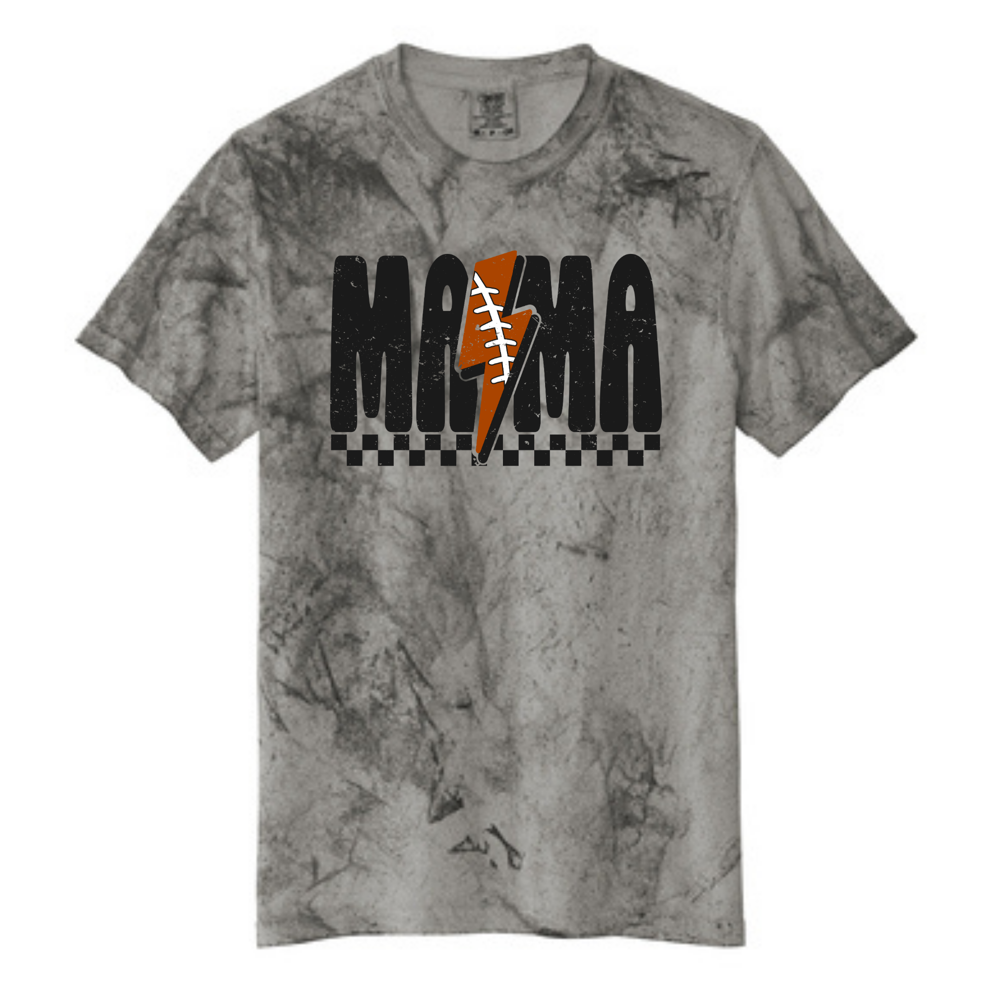 CENTRAL FOOTBALL MOM TEE- 1745 SMOKE