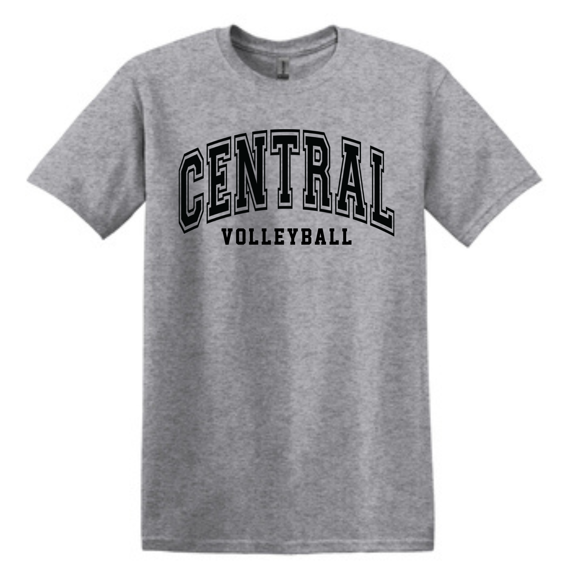 Central Volleyball Arched Collegiate Tee- 64000