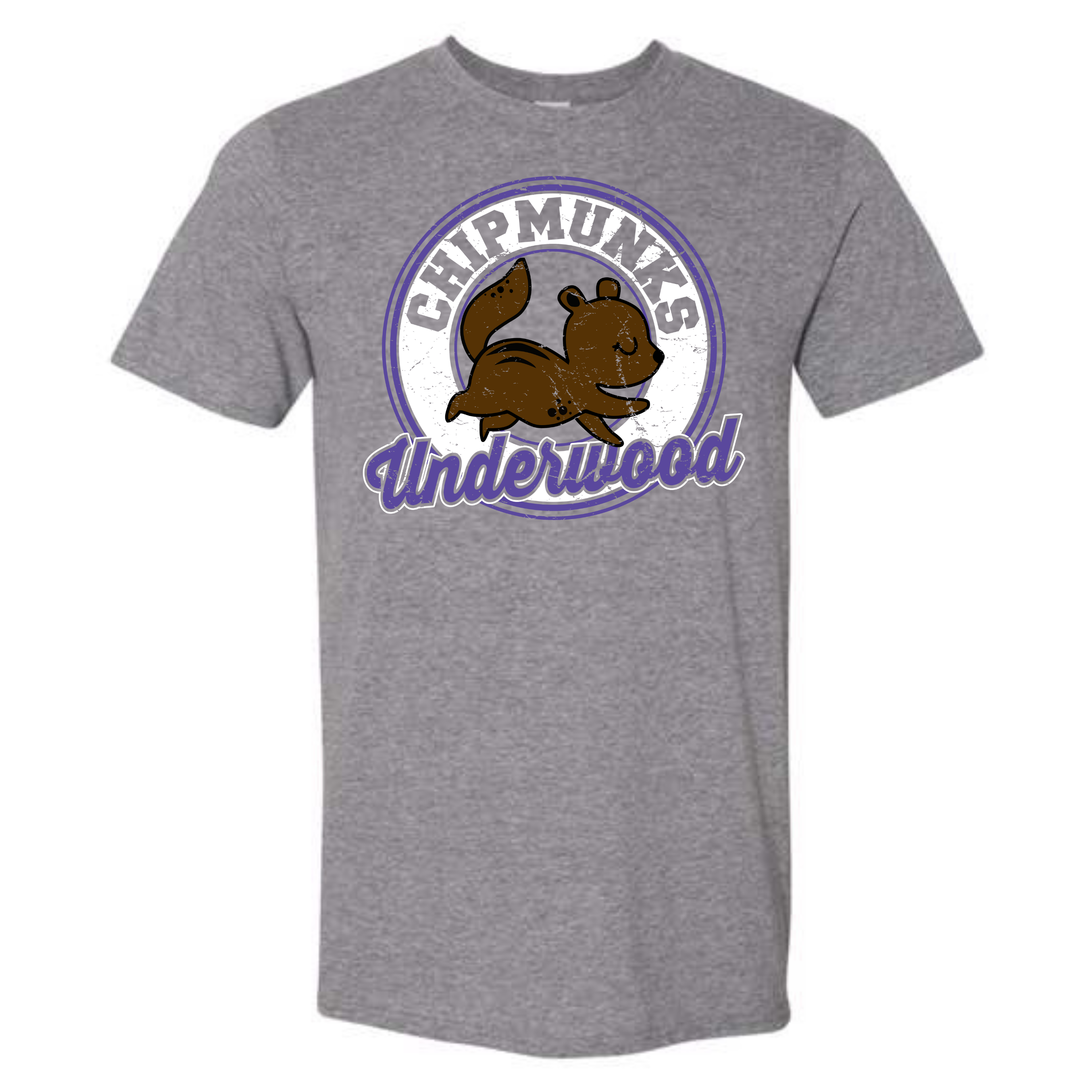 Underwood vintage mascot Tee- 6400 Graphite Heather
