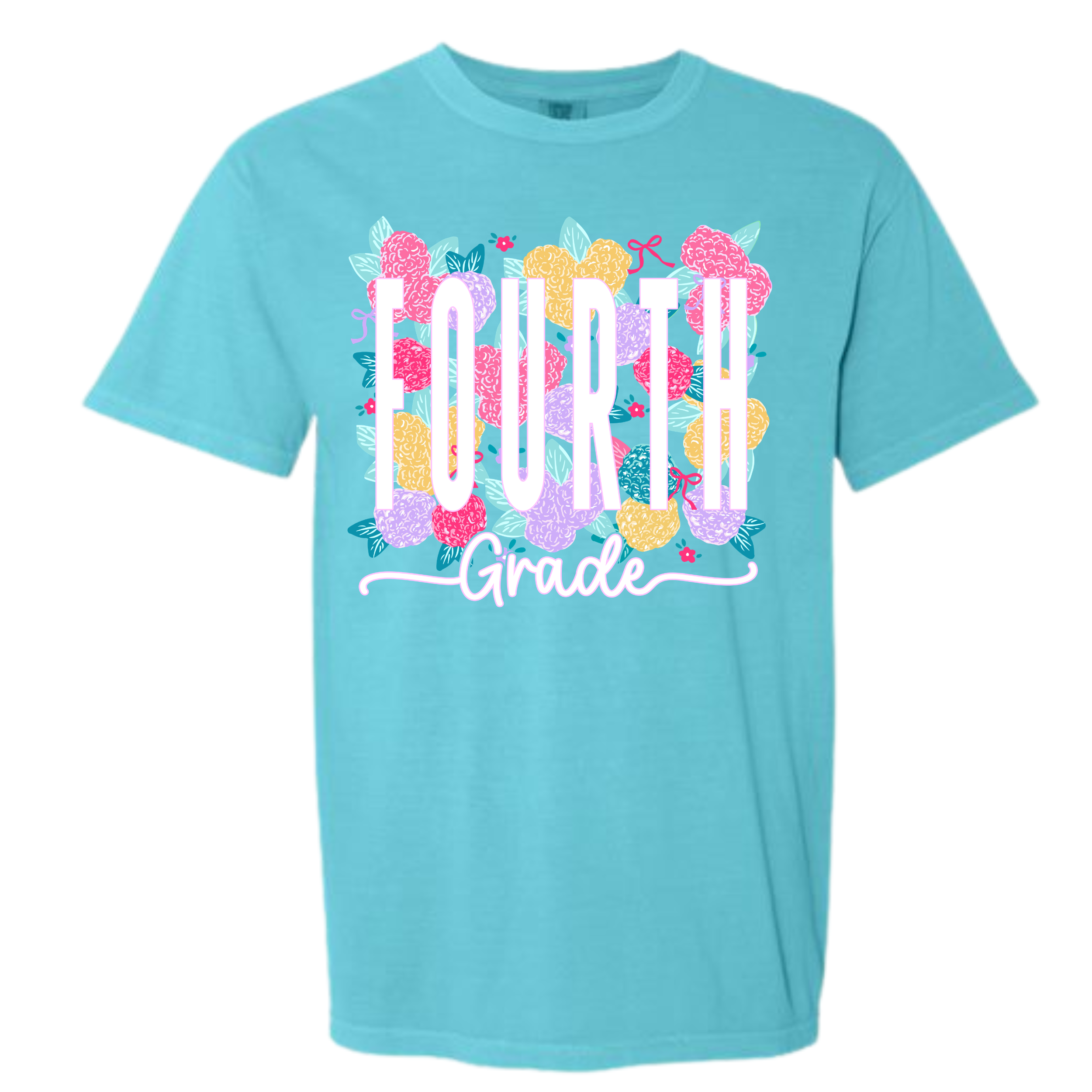 Bright Floral Grade Level Comfort Colors Tee