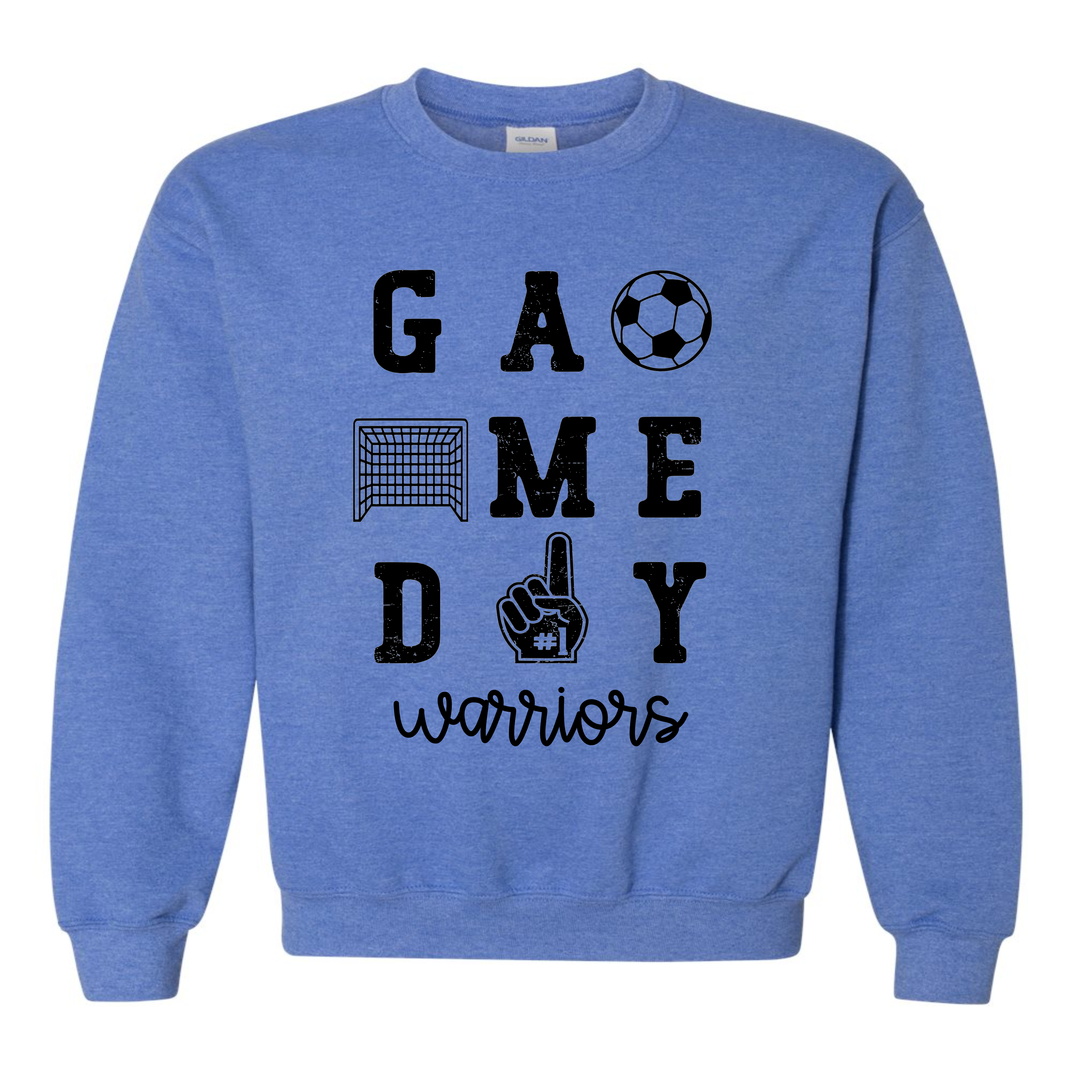 Wilson Soccer Gameday Crewneck- 18000 Heather Sport Royal