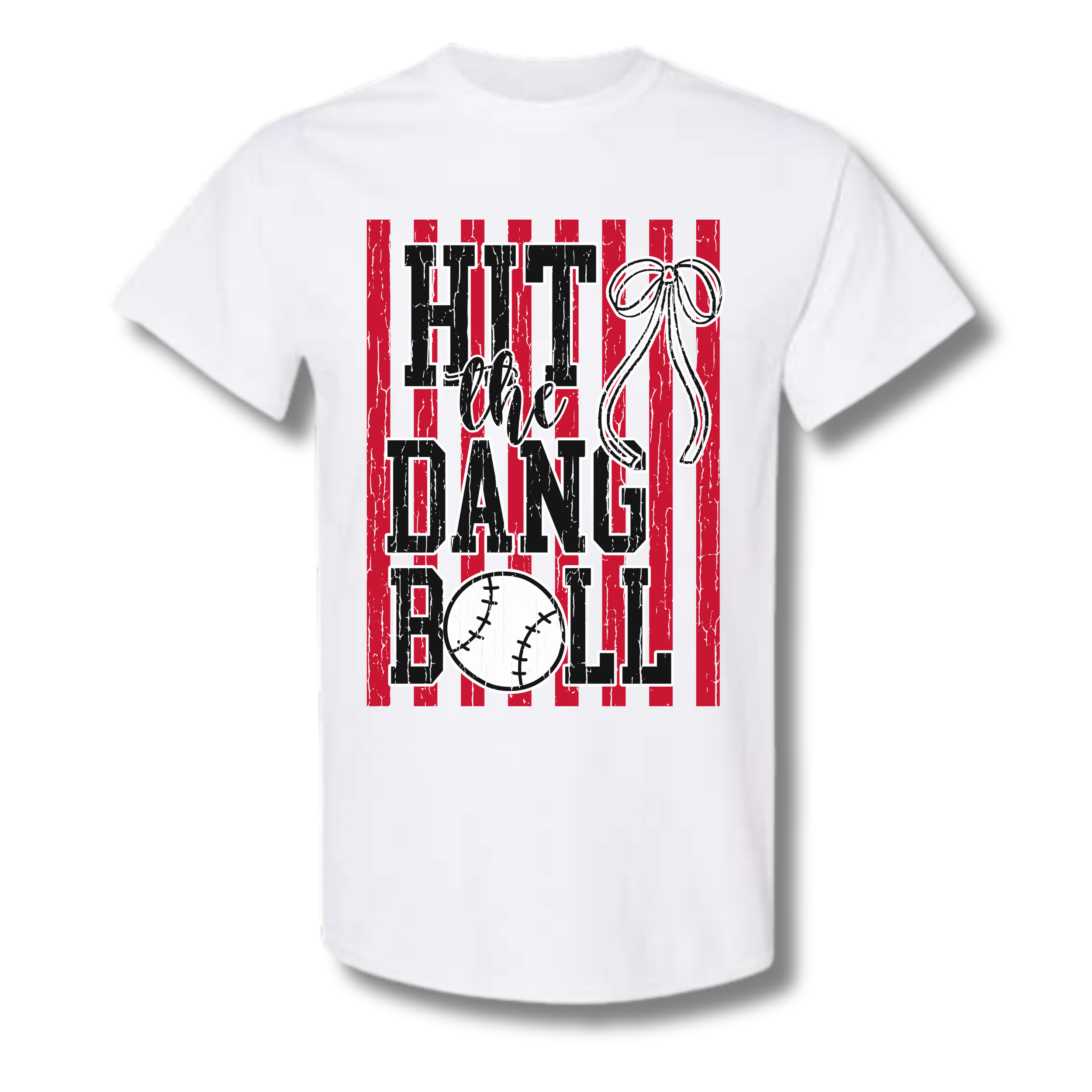 Hit the Dang Ball - White Gildan T-shirt