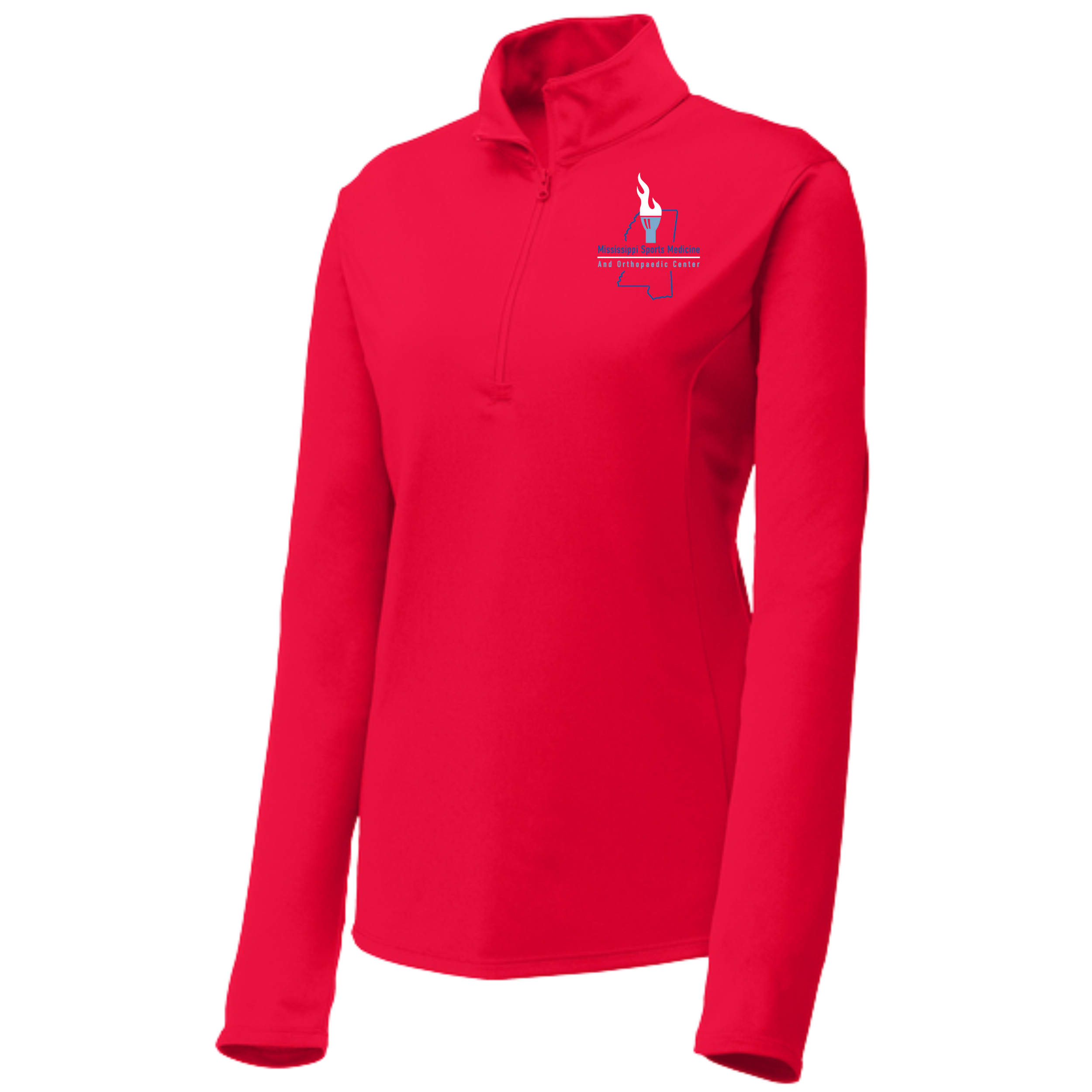Orthopedic Center Ladies Embroidered quarter zip pullover- LST357