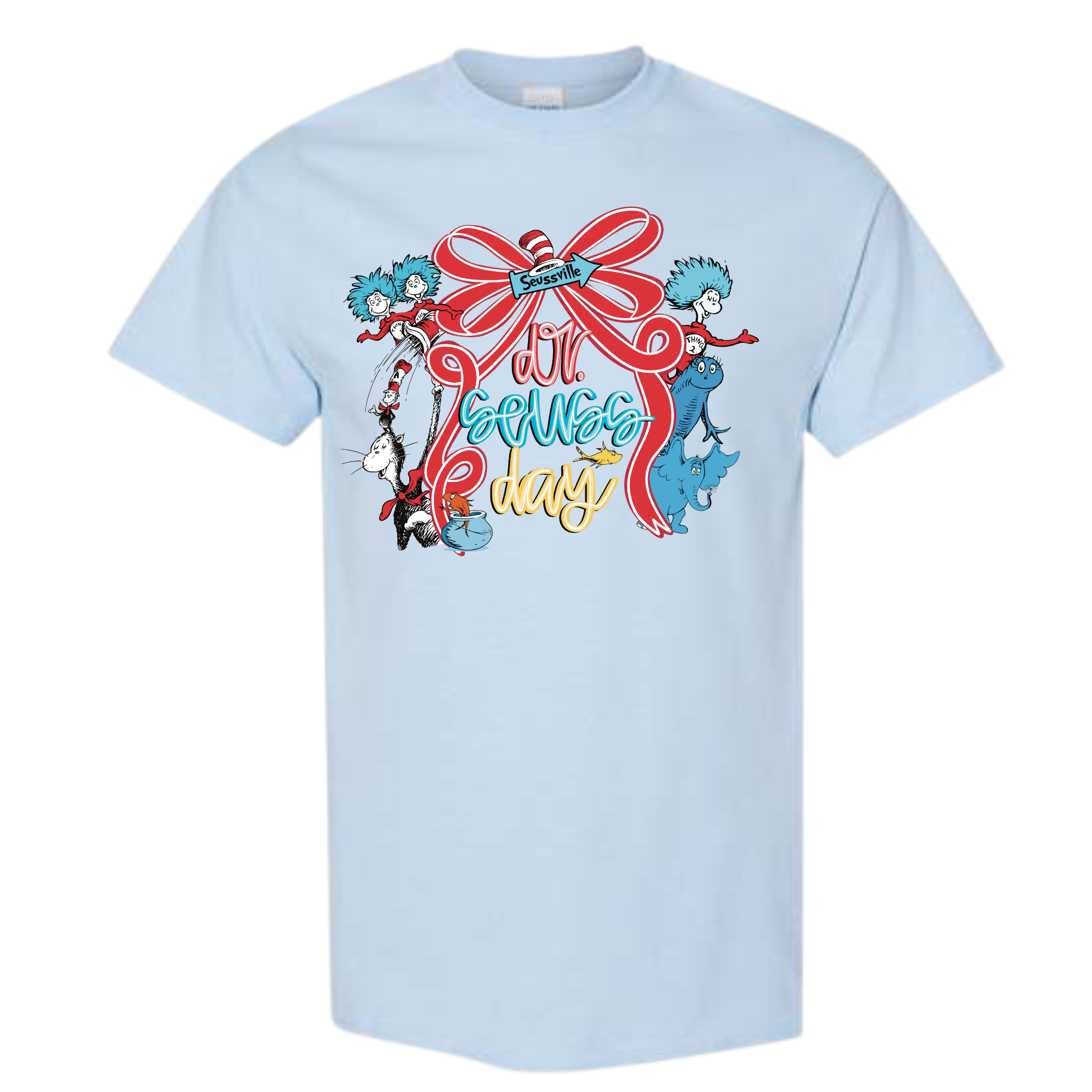 Dr. Suess Day Tee- Light Blue 5000