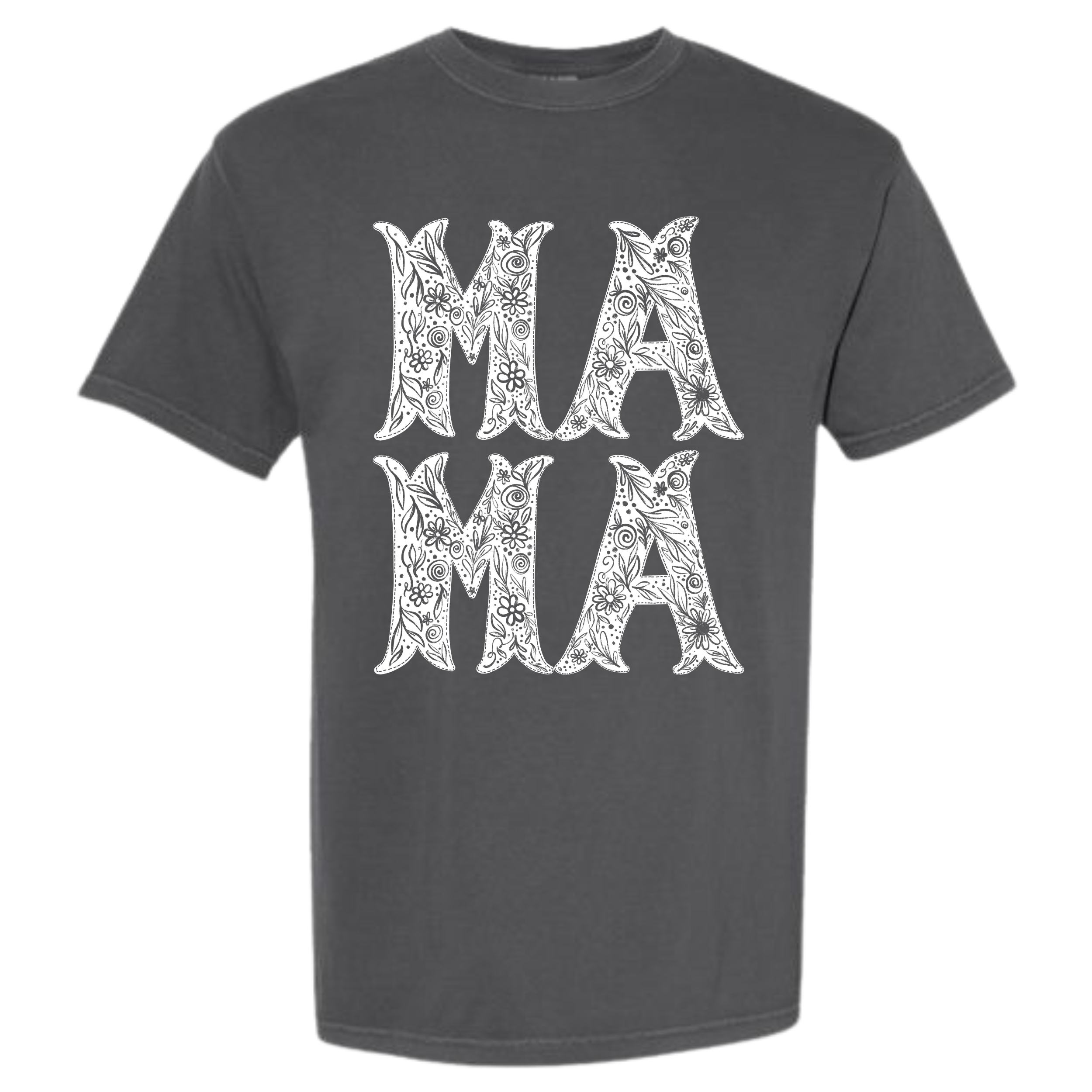 Western Boho MAMA on Comfort Colors-Pepper