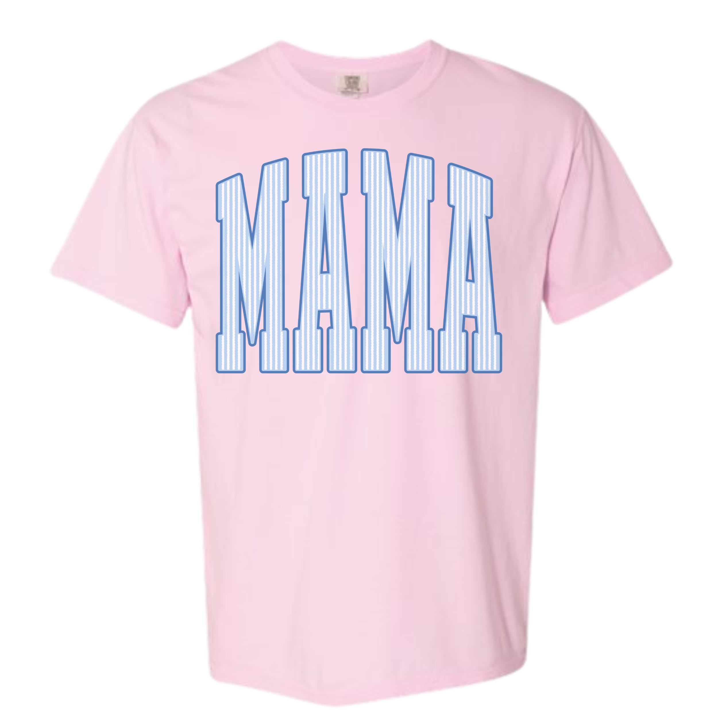 MAMA Seersucker on Comfort Colors Tee