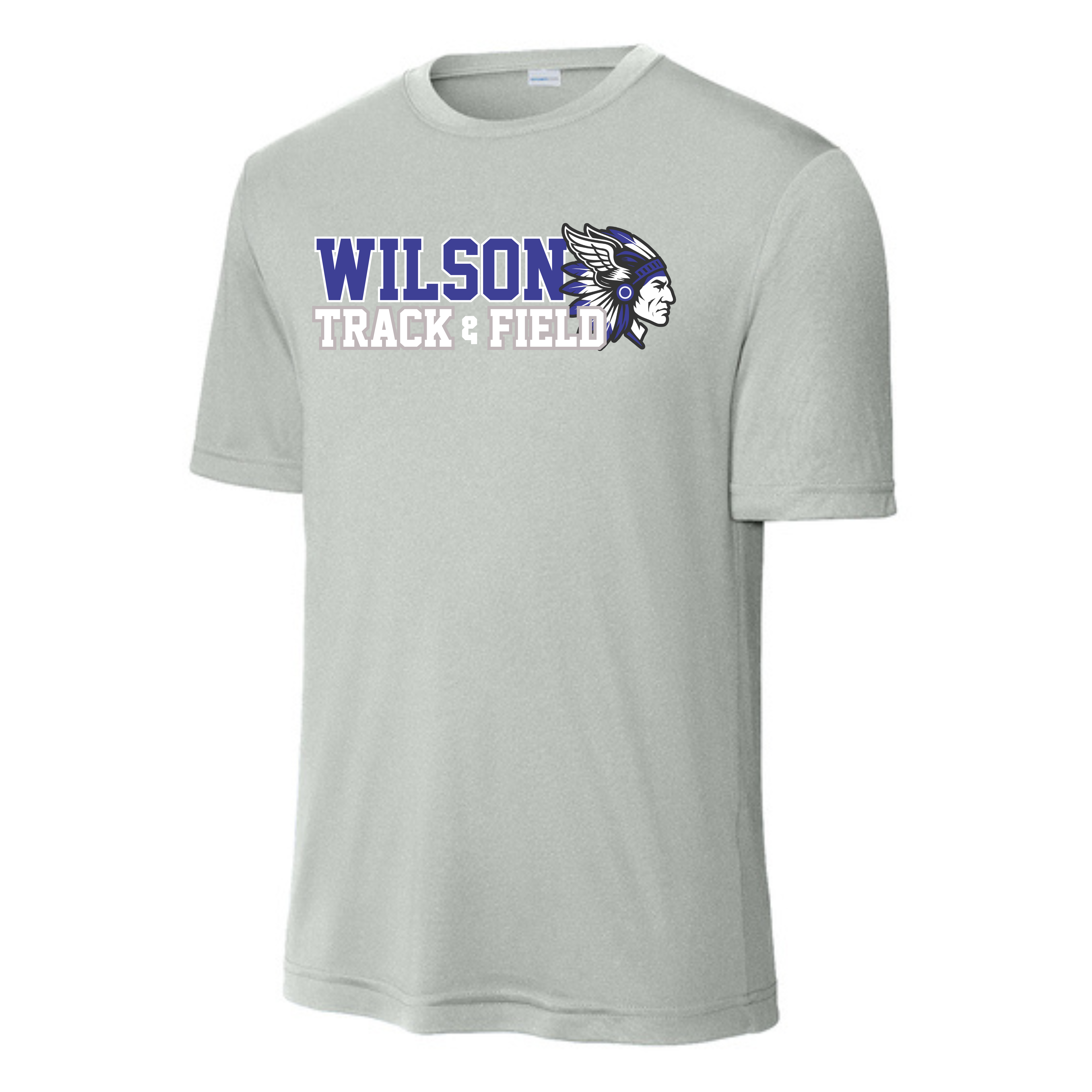Wilson track Dri-Fit Tee- ST350 Silver
