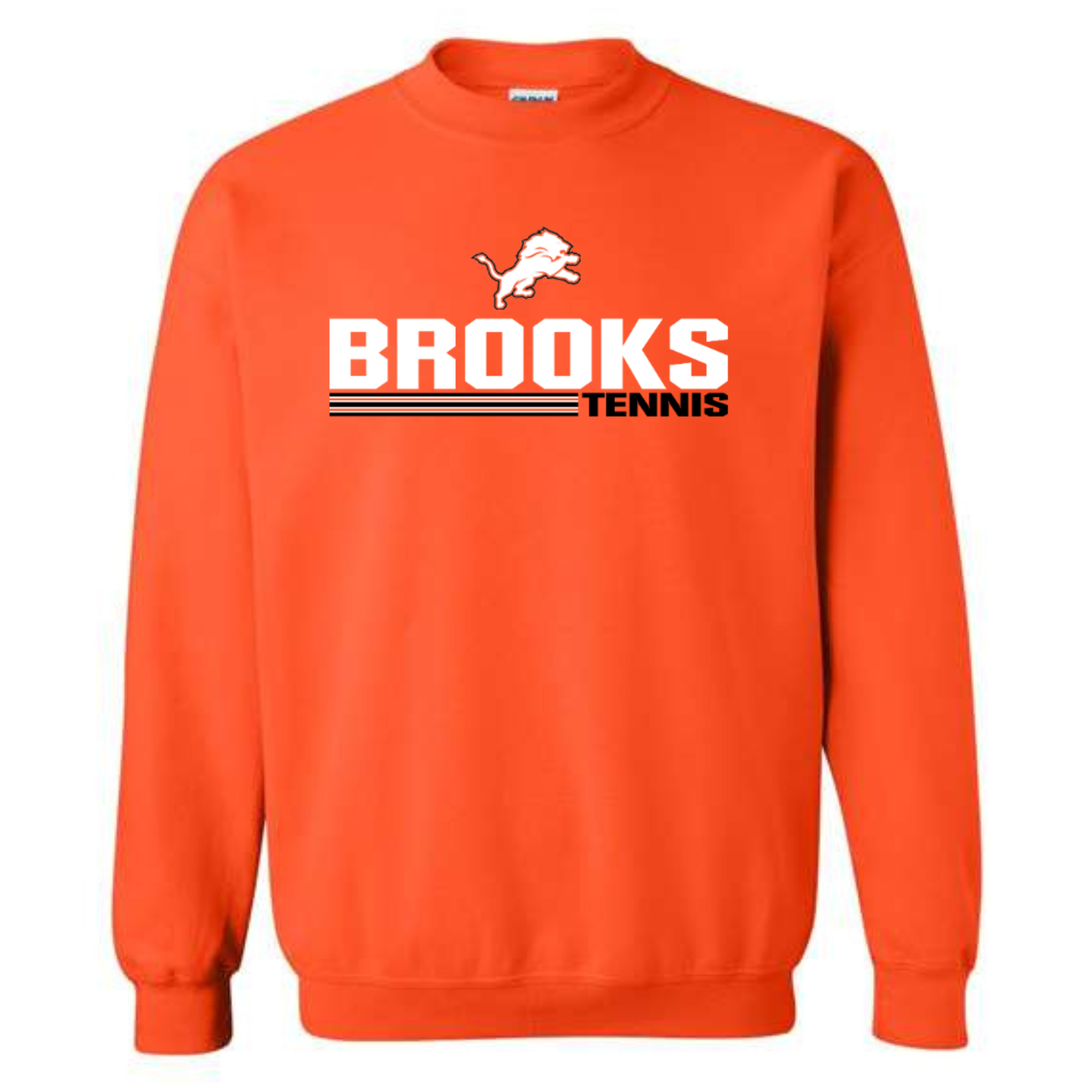 Brooks Tennis Gildan Sweatshirt- 18000 Orange