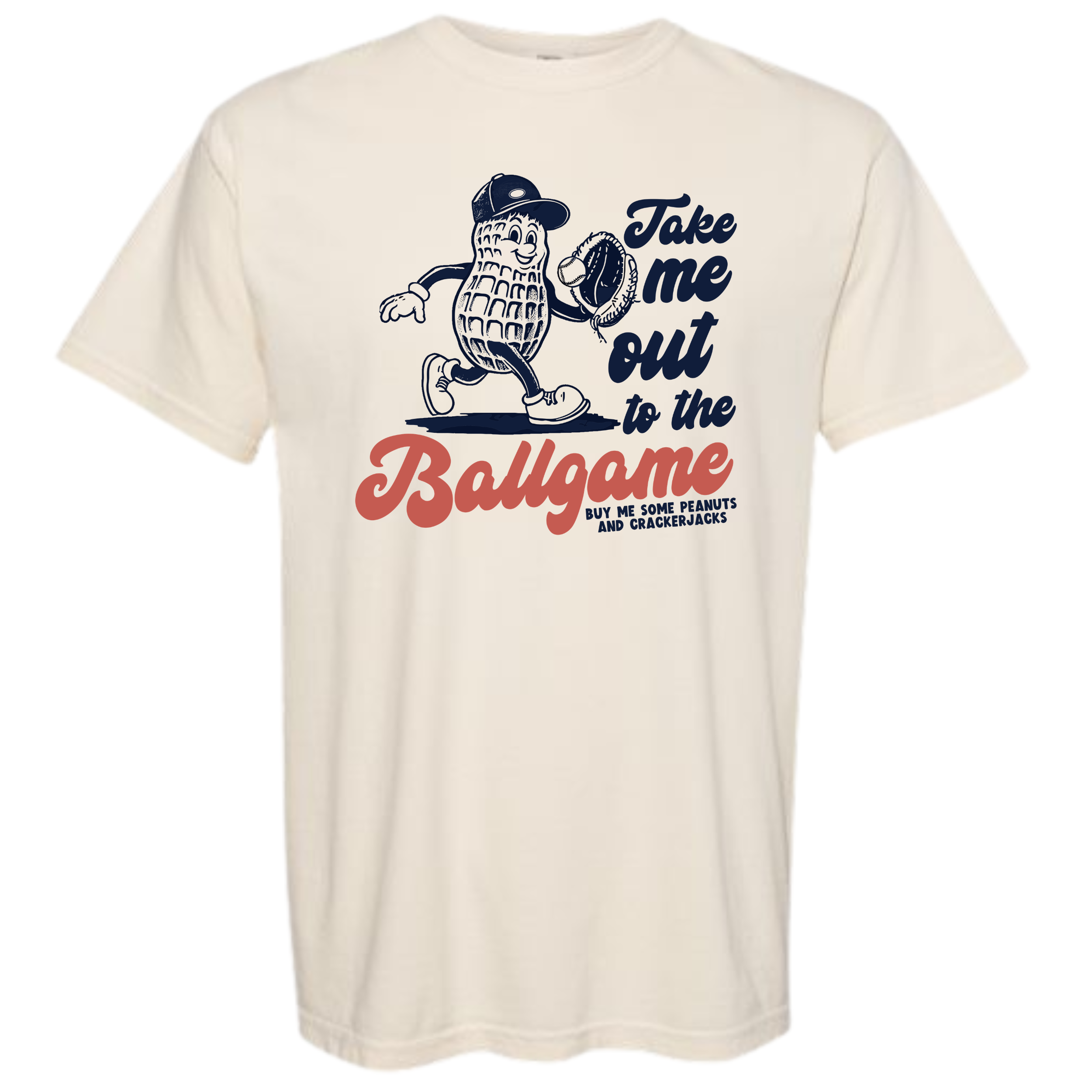 Take me Out to the Ballgame - Natural Gildan 5000