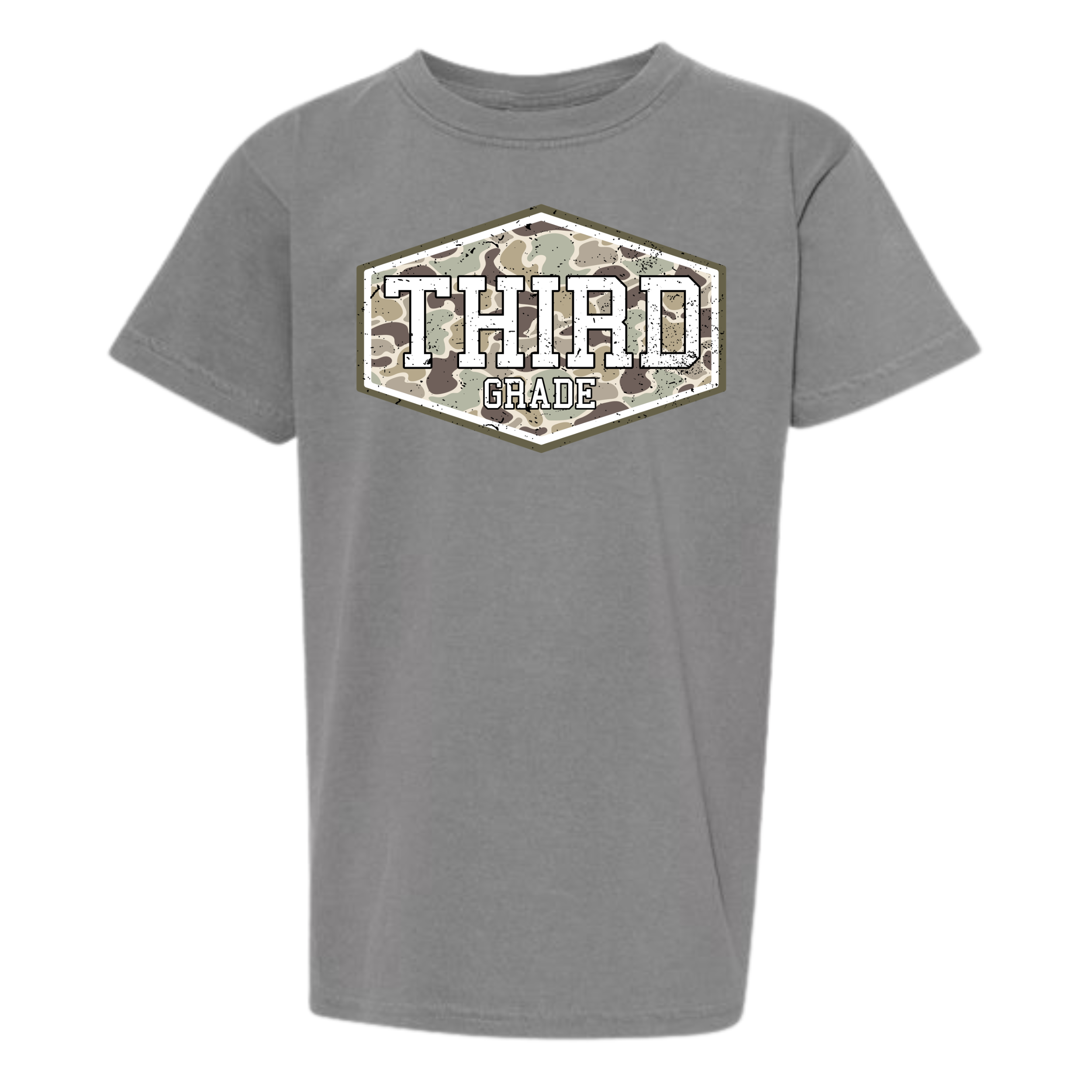 Camo Grade Level -Grey Comfort Colors T-shirt