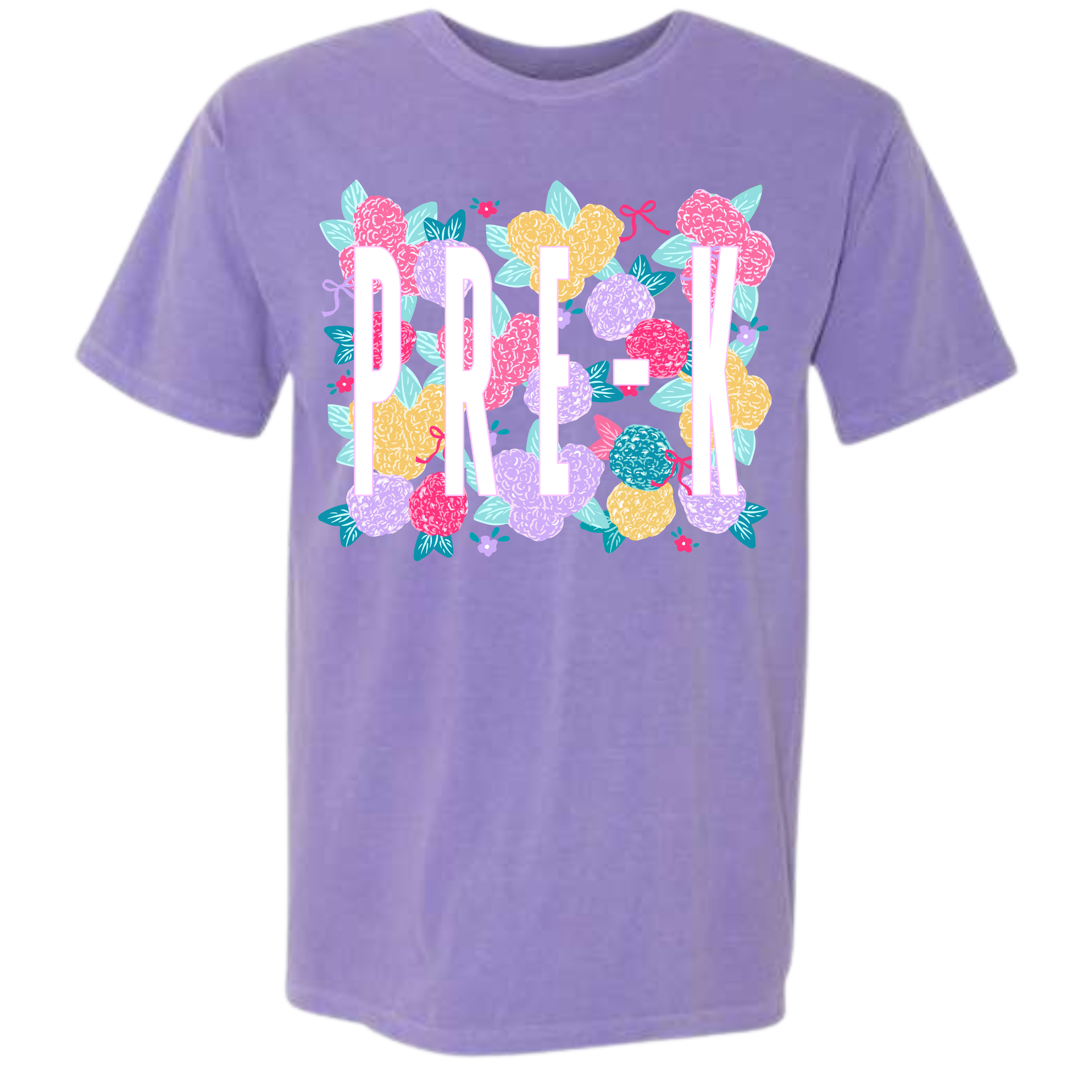 Bright Floral Grade Level Comfort Colors Tee