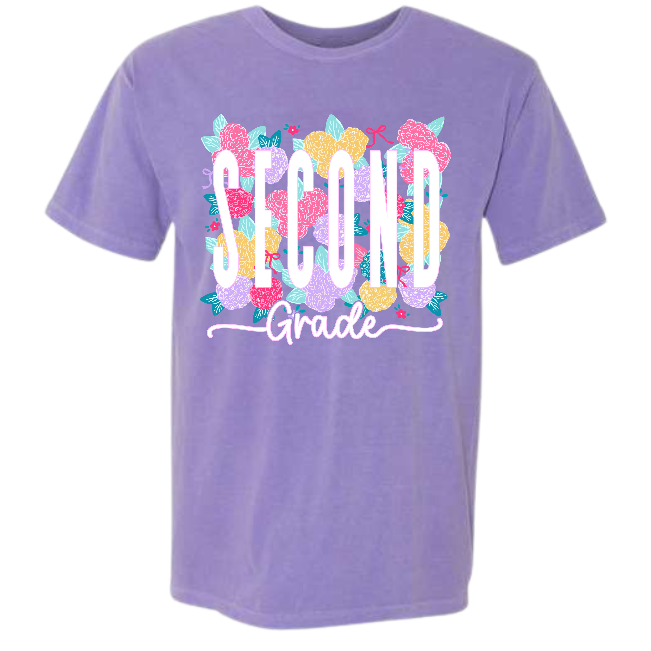 Bright Floral Grade Level Comfort Colors Tee