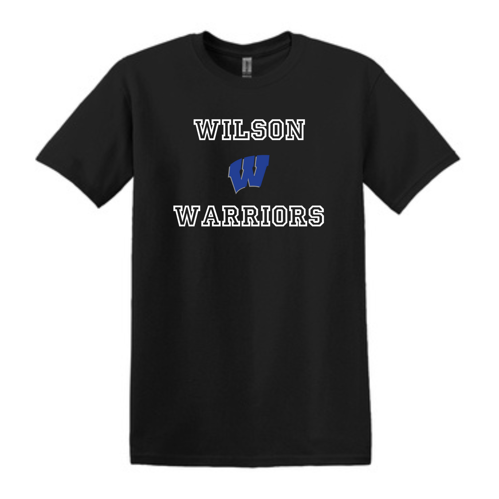 Wilson Warriors with W Tee- 64000 Black
