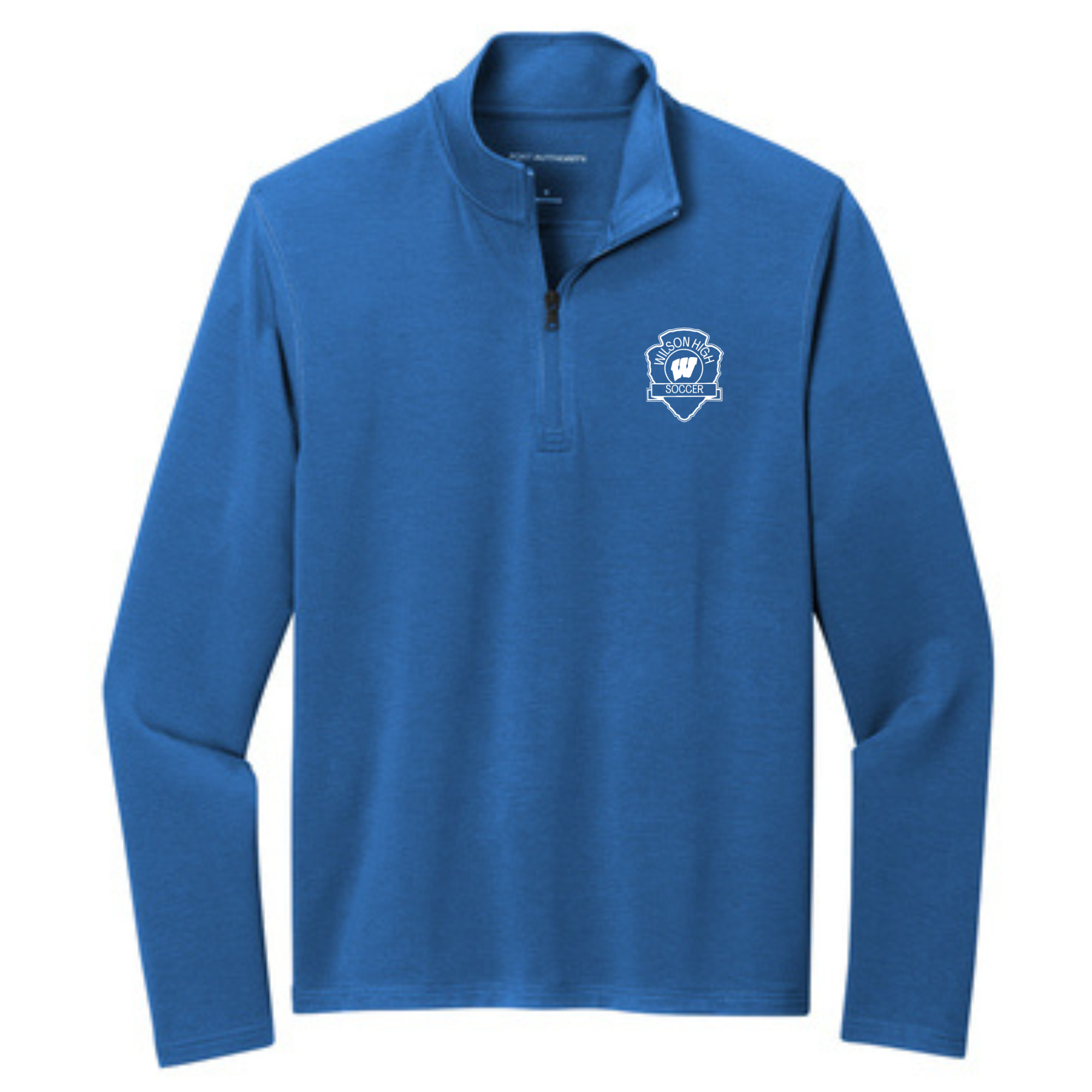 WILSON SOCCER EMBROIDERED PULLOVER- K825 IN AEGEAN BLUE