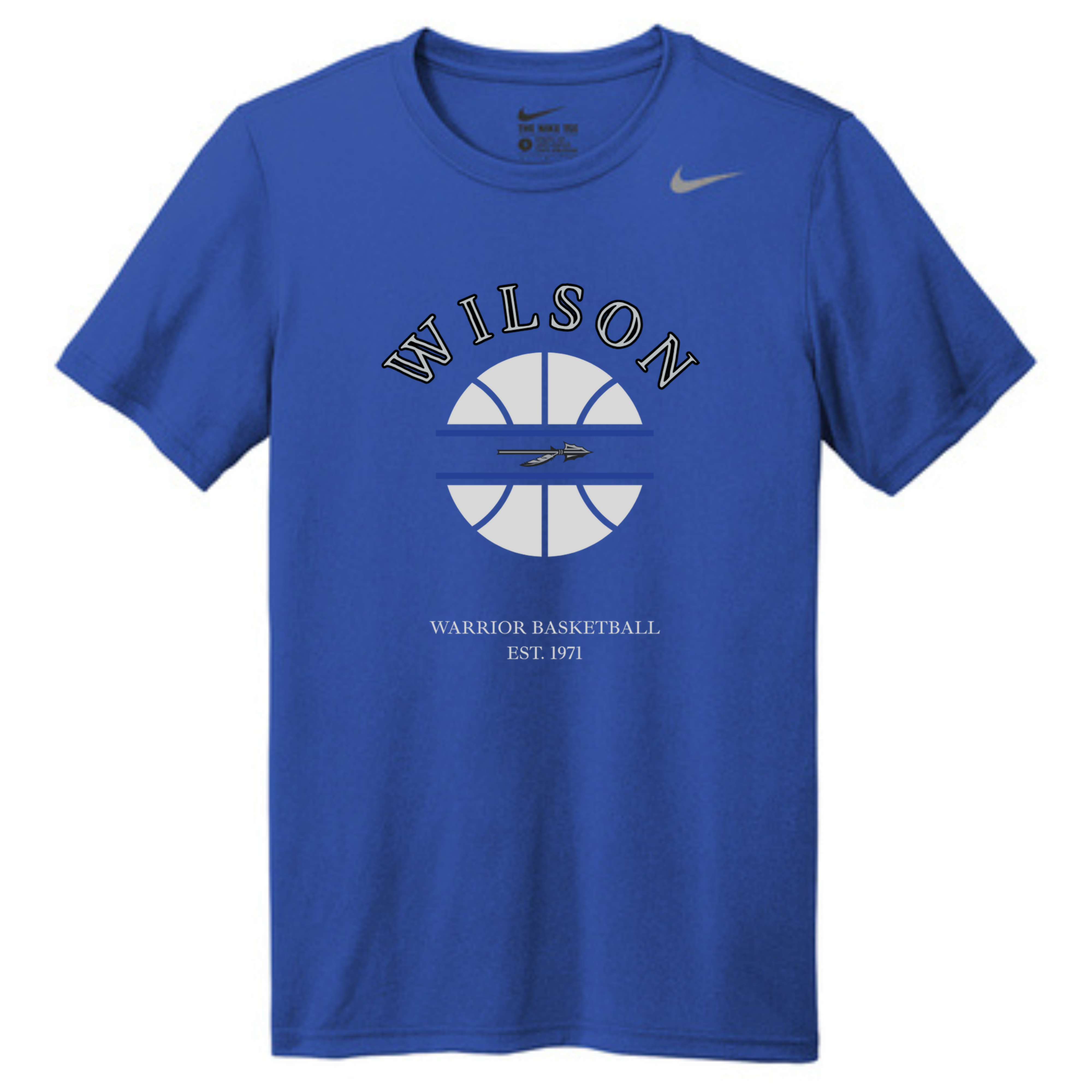 Wilson Warrior Basketball Nike Legend Tee- DV7299 Royal