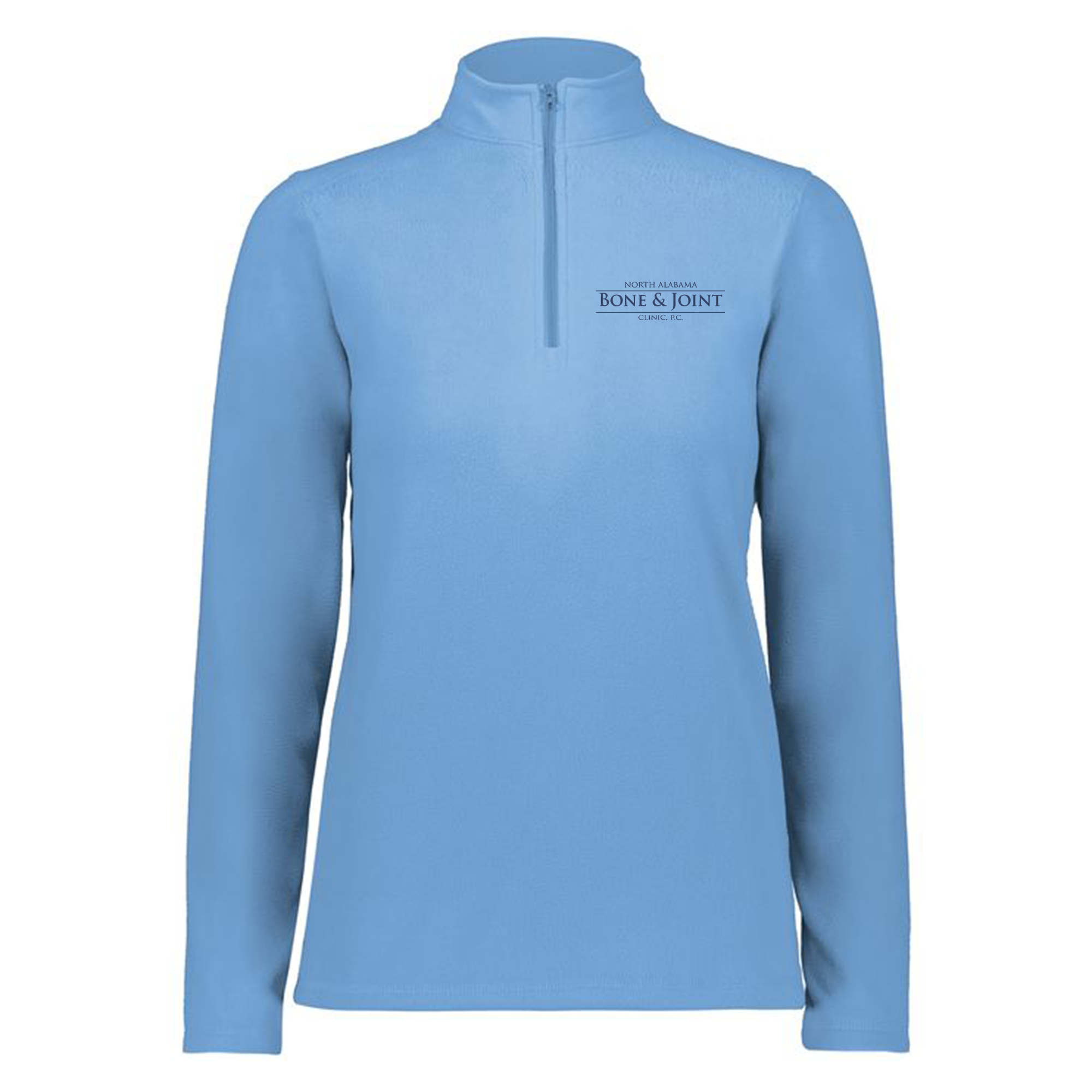 Bone and Joint Ladies Fleece 1/4 Zip Pullover- 6864 Columbia Blue