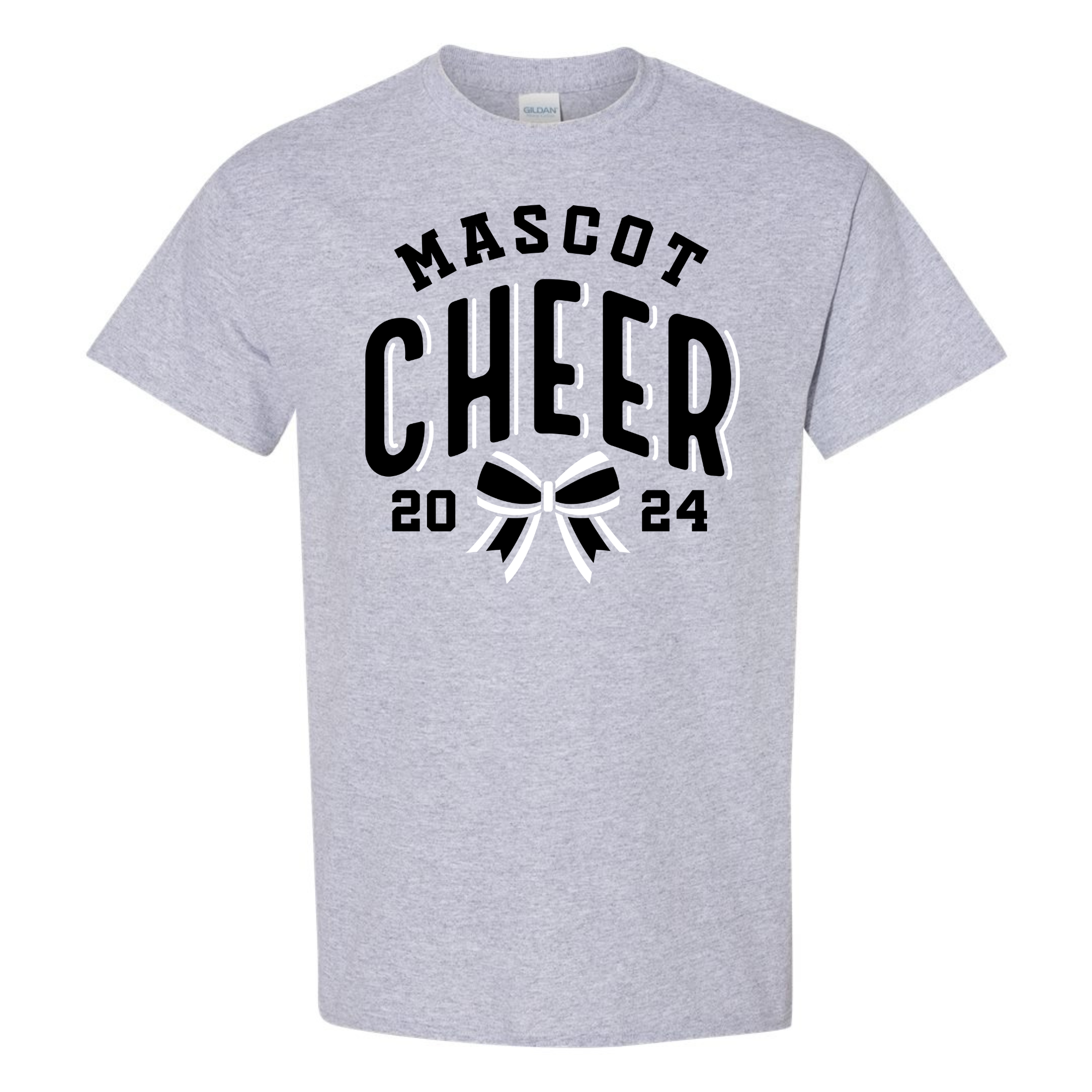 Wildcat Cheer with bow tee- 5000