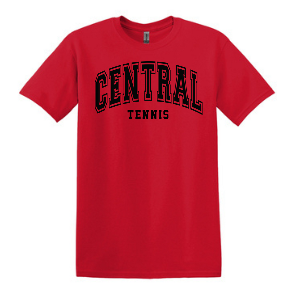 lil soft tennis emblem T-shirt (red） XL Youth Short Sleeve T-Shirt — 510 Luxe