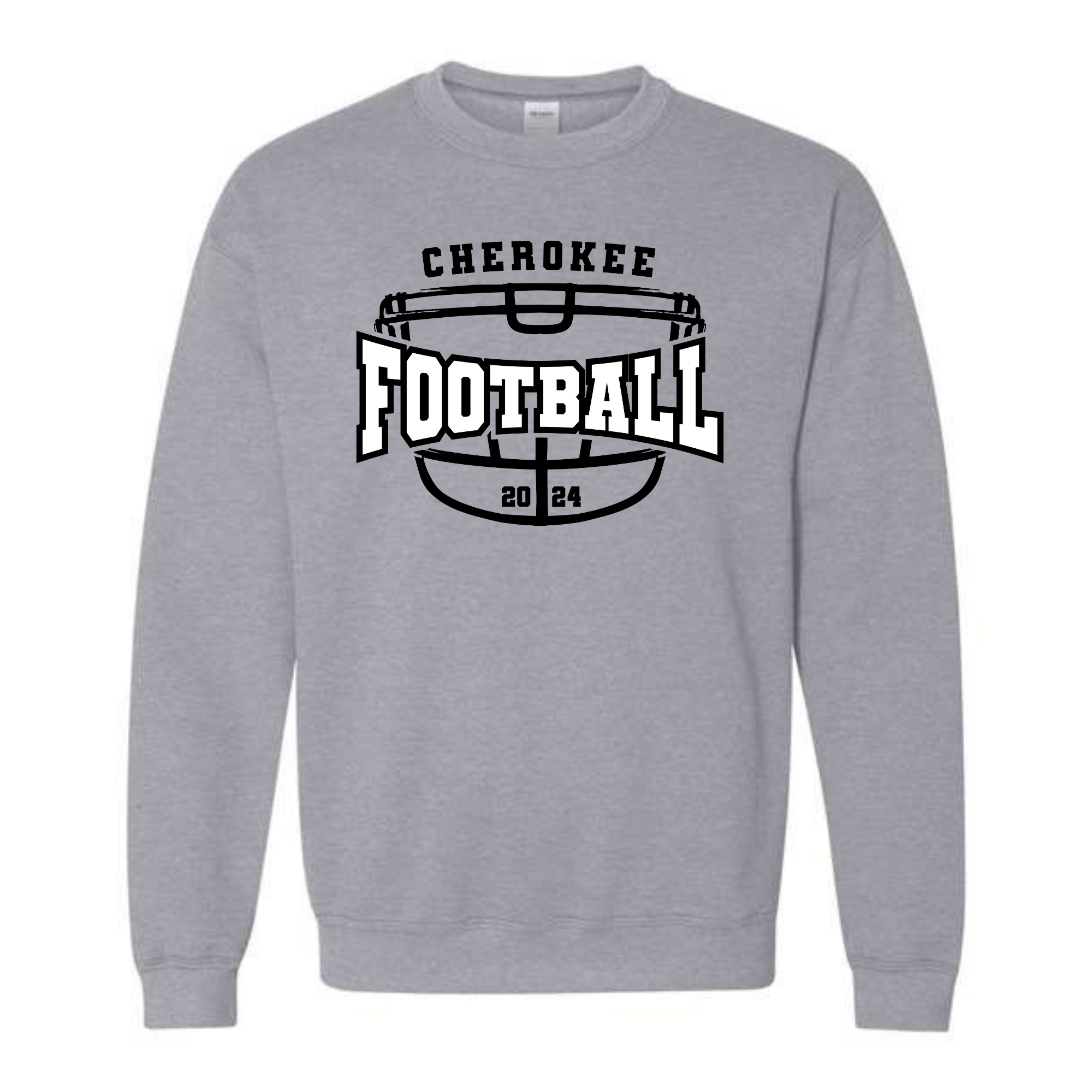 Cherokee Indian Football Tee Sweatshirt 5000 18000