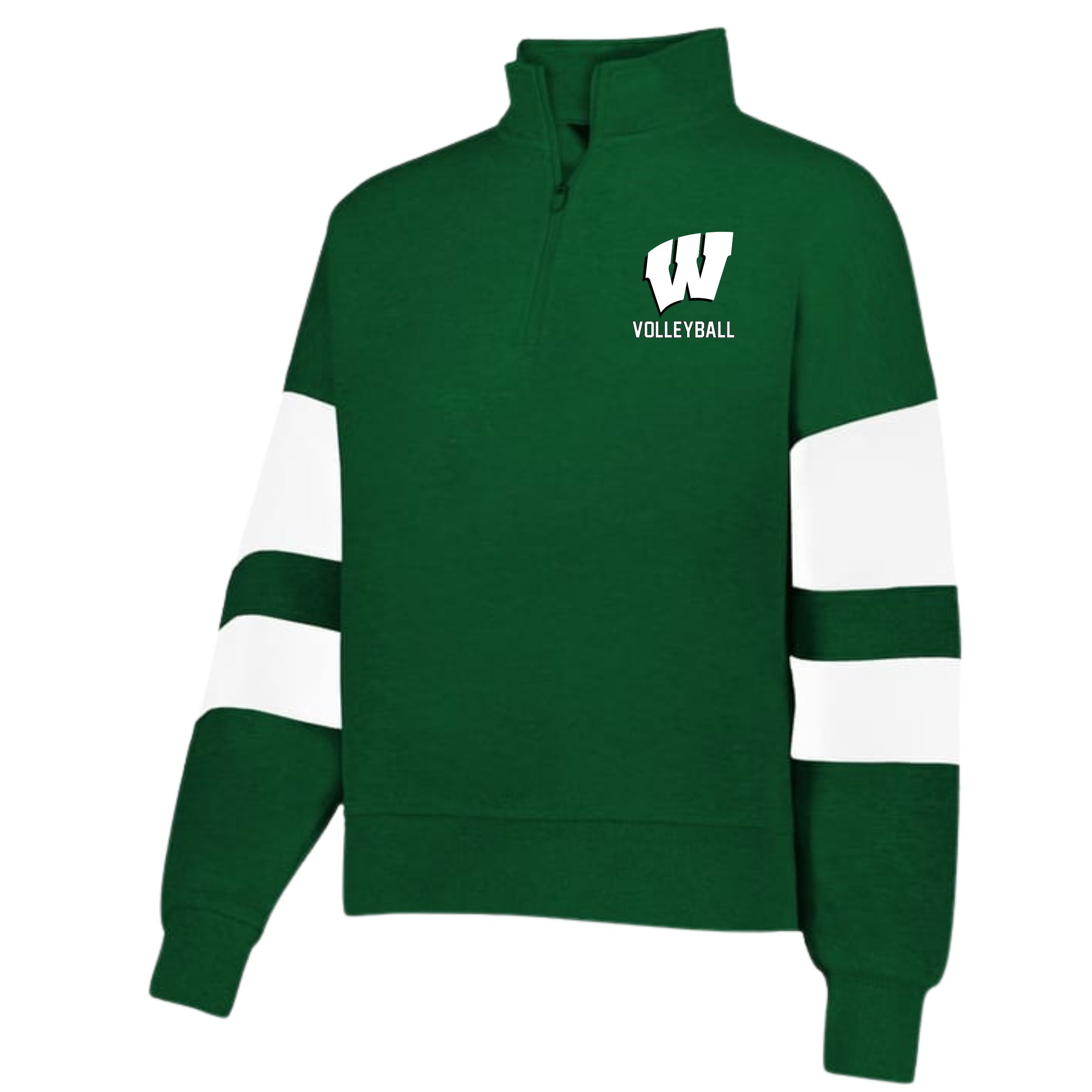 Waterloo Volleyball Color block Quarter ZIp- 229758