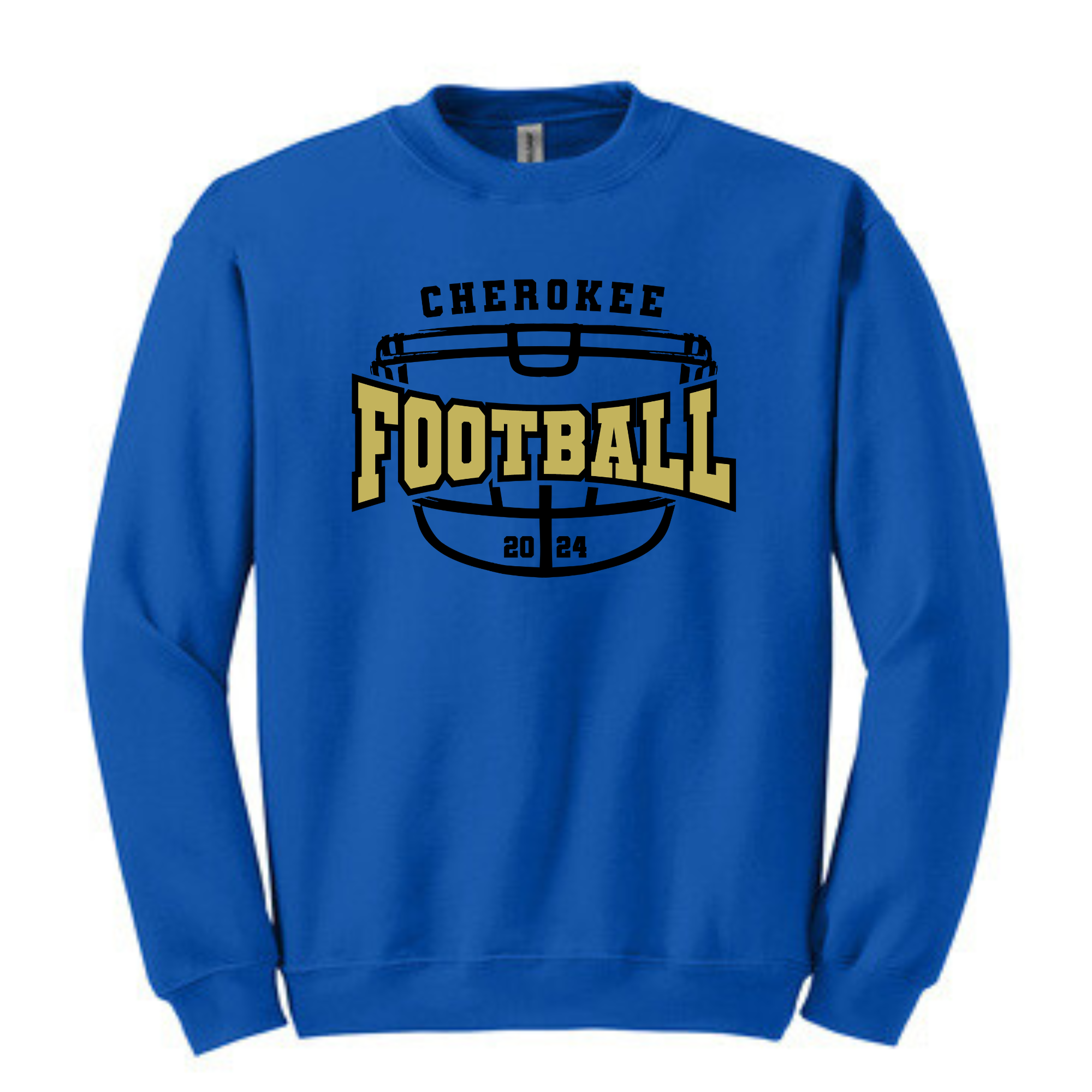 Cherokee Indian Football gold Tee/Sweatshirt- 5000/18000