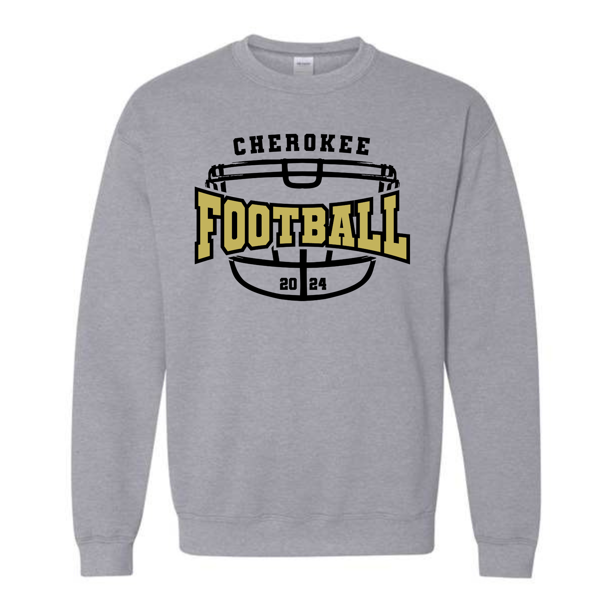 Cherokee Indian Football gold Tee/Sweatshirt- 5000/18000