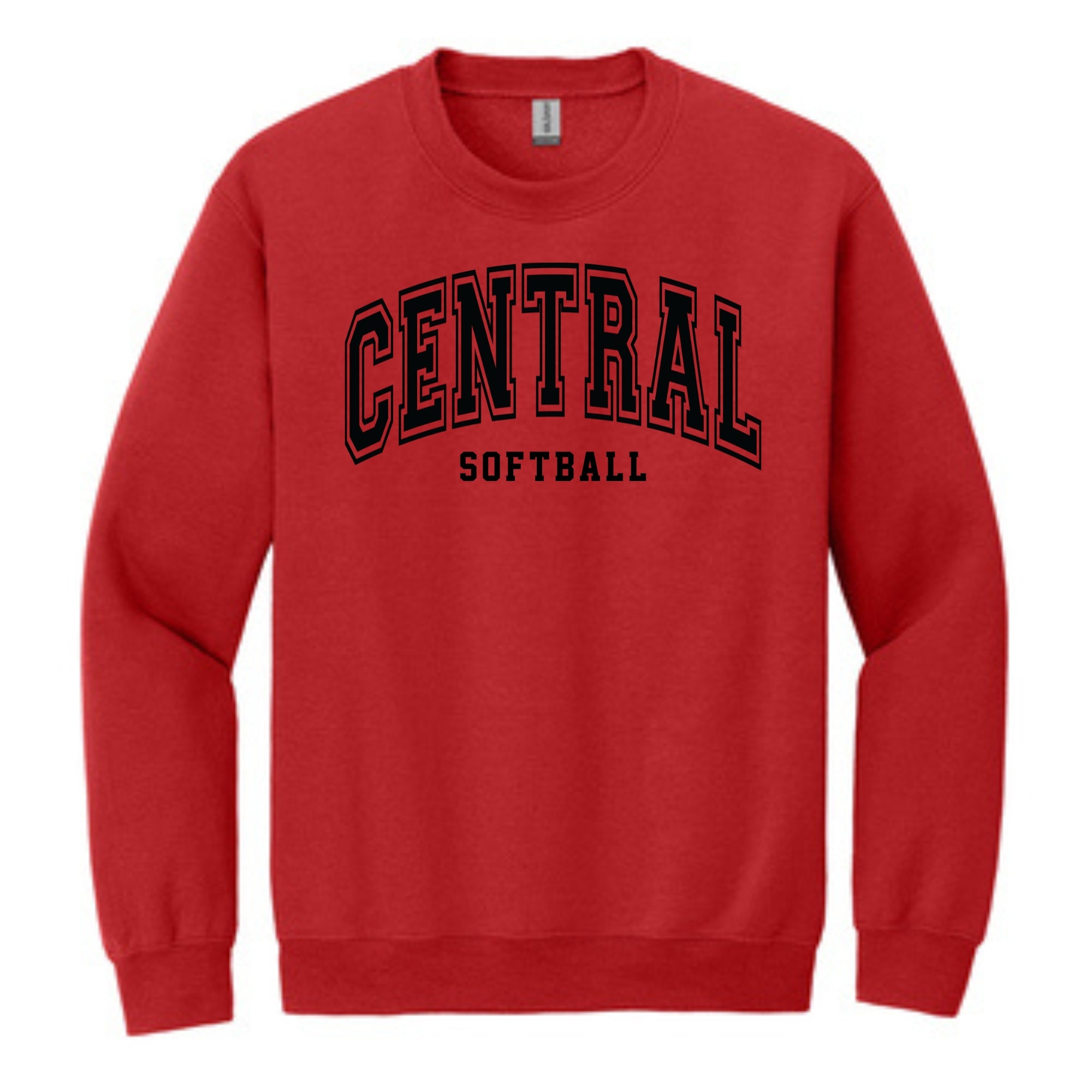 Central Softball Arched Crewneck Sweatshirt- 18000