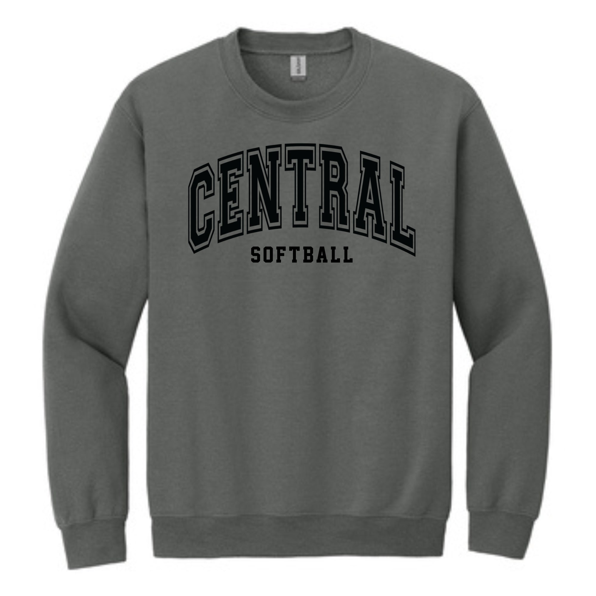 Central Softball Arched Crewneck Sweatshirt- 18000