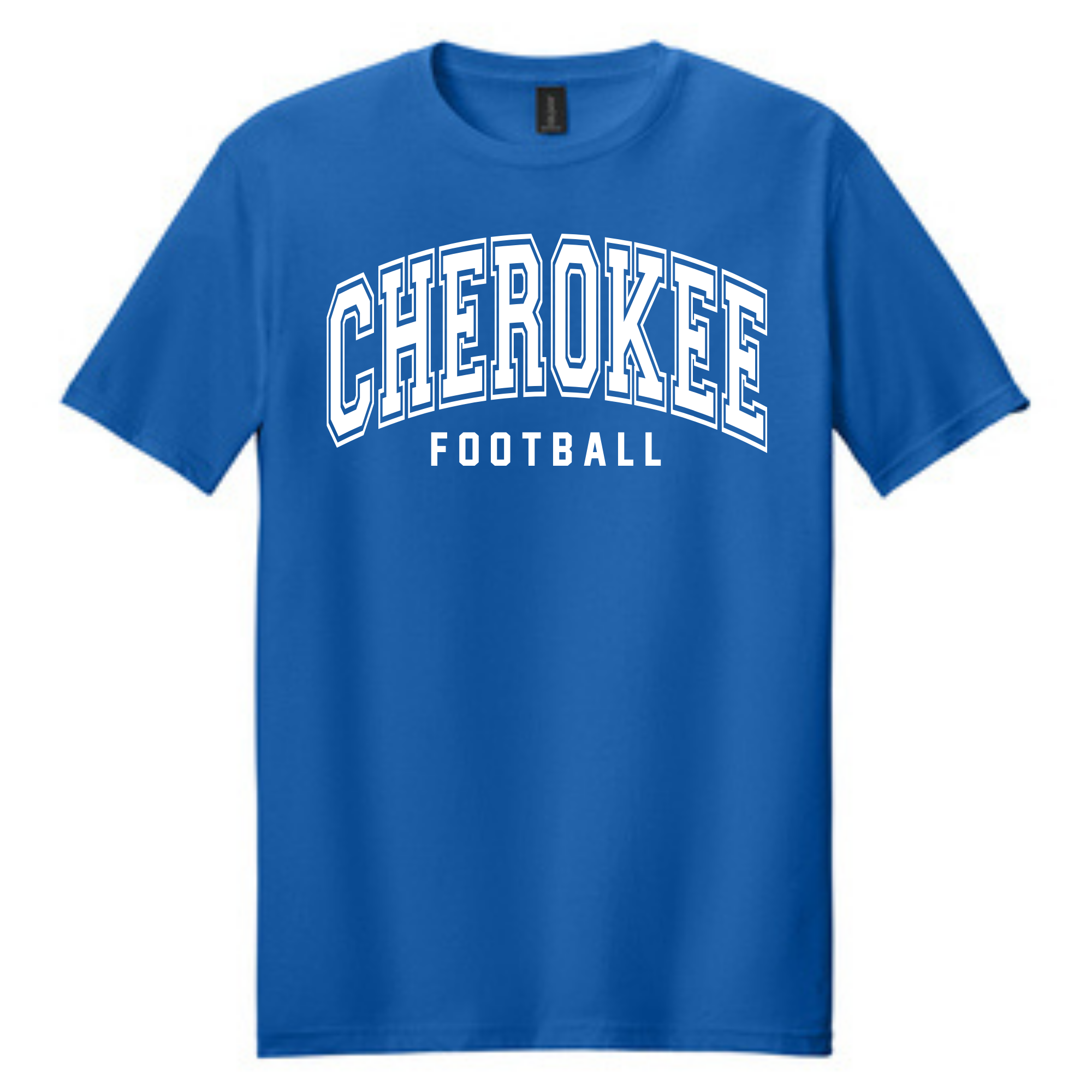 Cherokee Arched Collegiate Football Tee- 5000