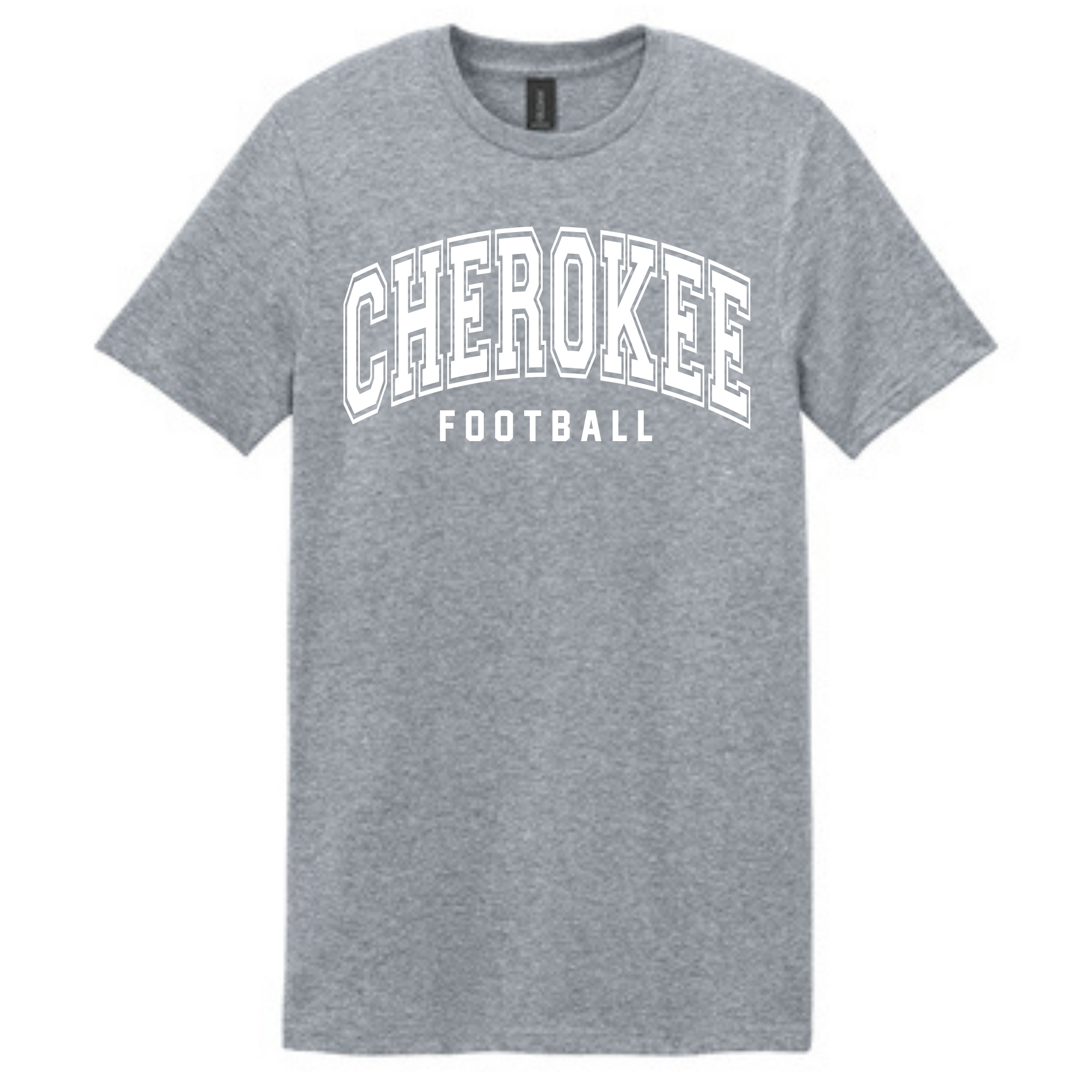 Cherokee Arched Collegiate Football Tee- 5000